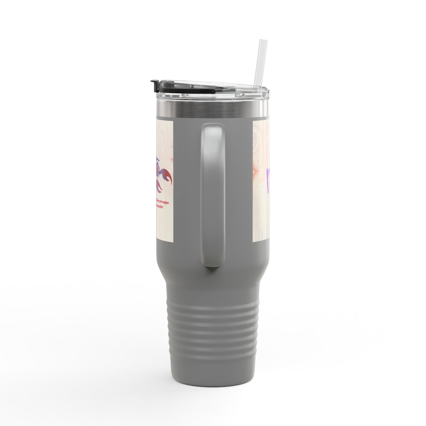 Scorpio Insulated Travel Mug - 40oz Coffee Tumbler with Motivational Quote