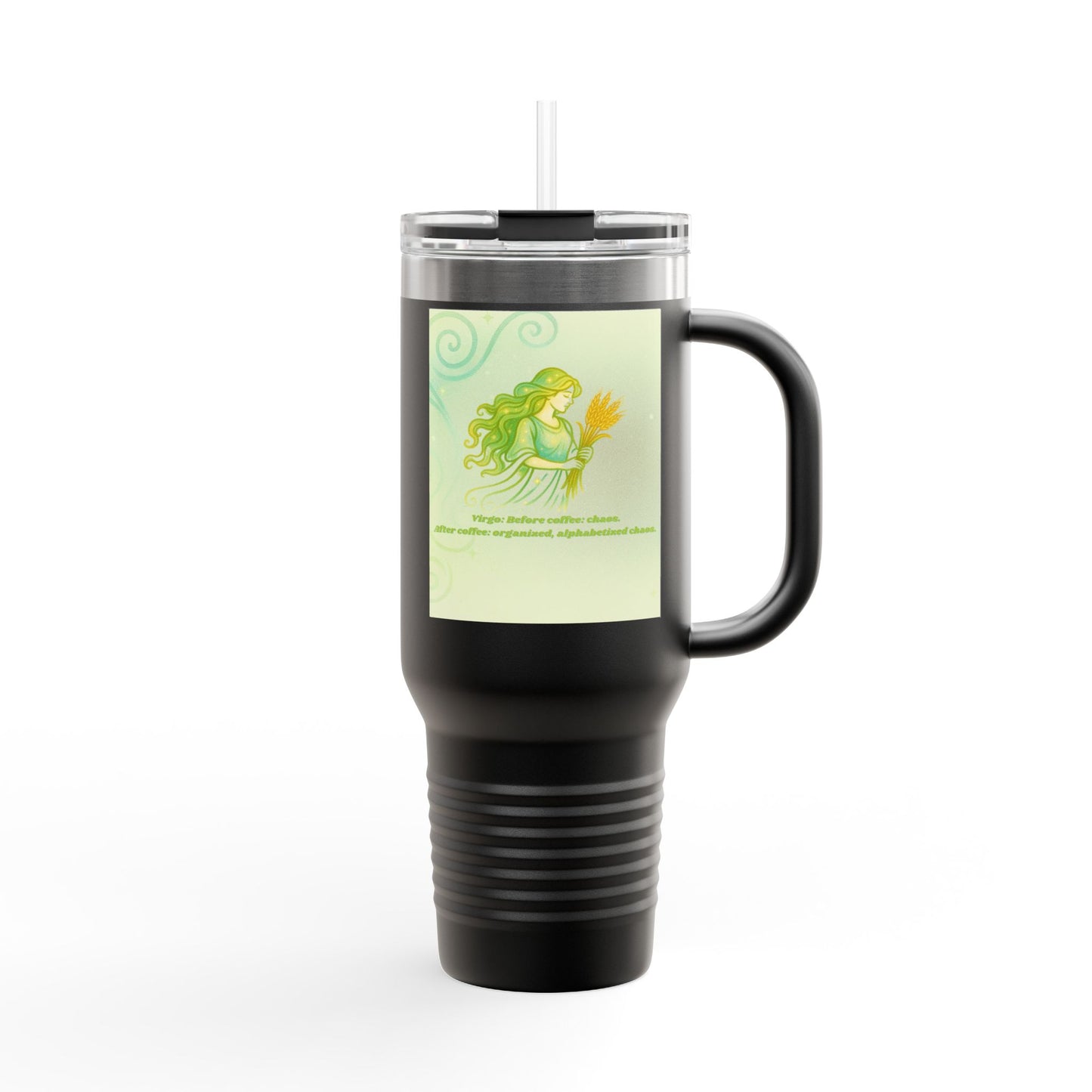 Inspirational Virgo Design - Eco-Friendly 40oz Insulated Travel Mug