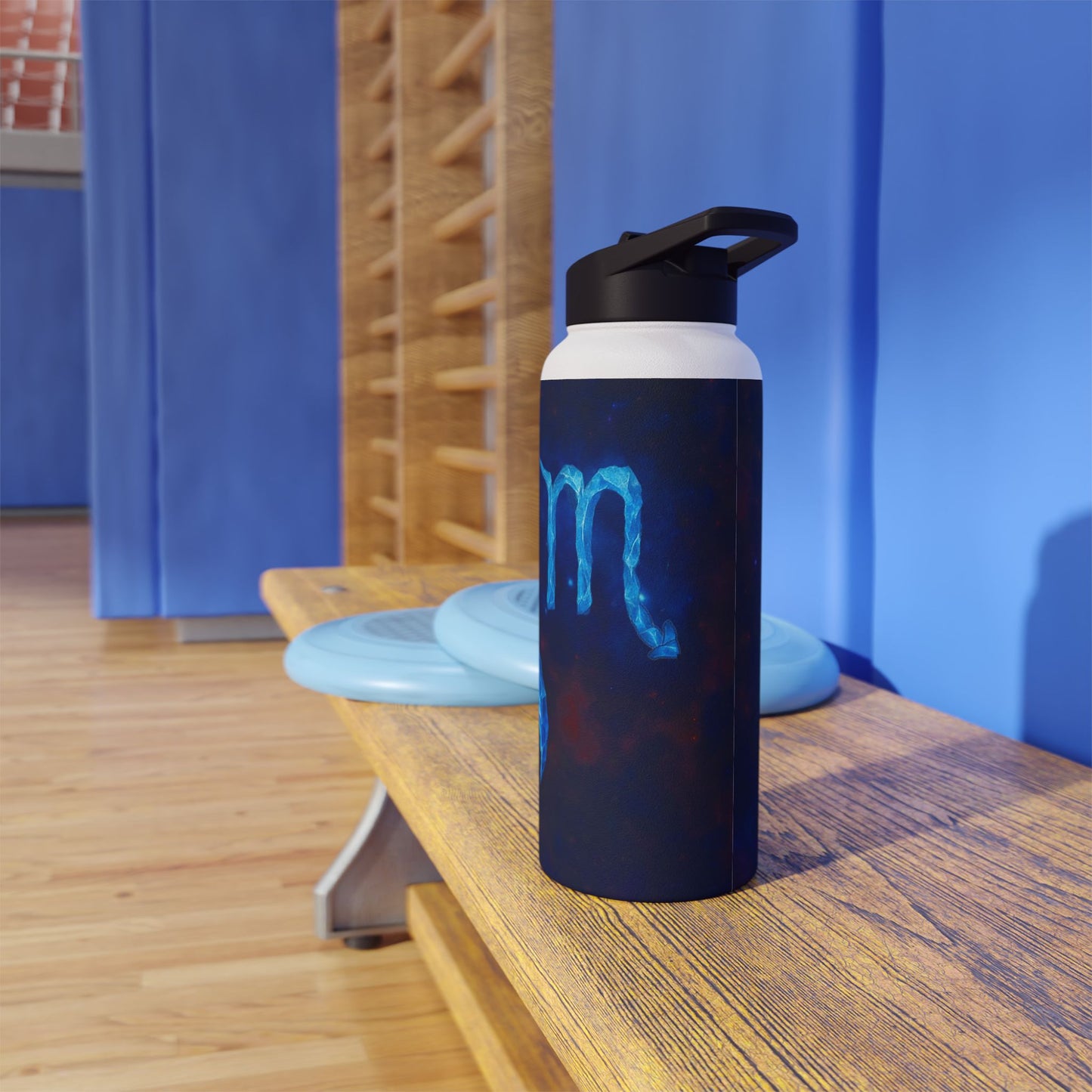 Blue Scorpion Stainless Steel Water Bottle | Unique Scorpion Design, Insulated Drinkware, Gift for Scorpio Lover, Eco-Friendly Hydration
