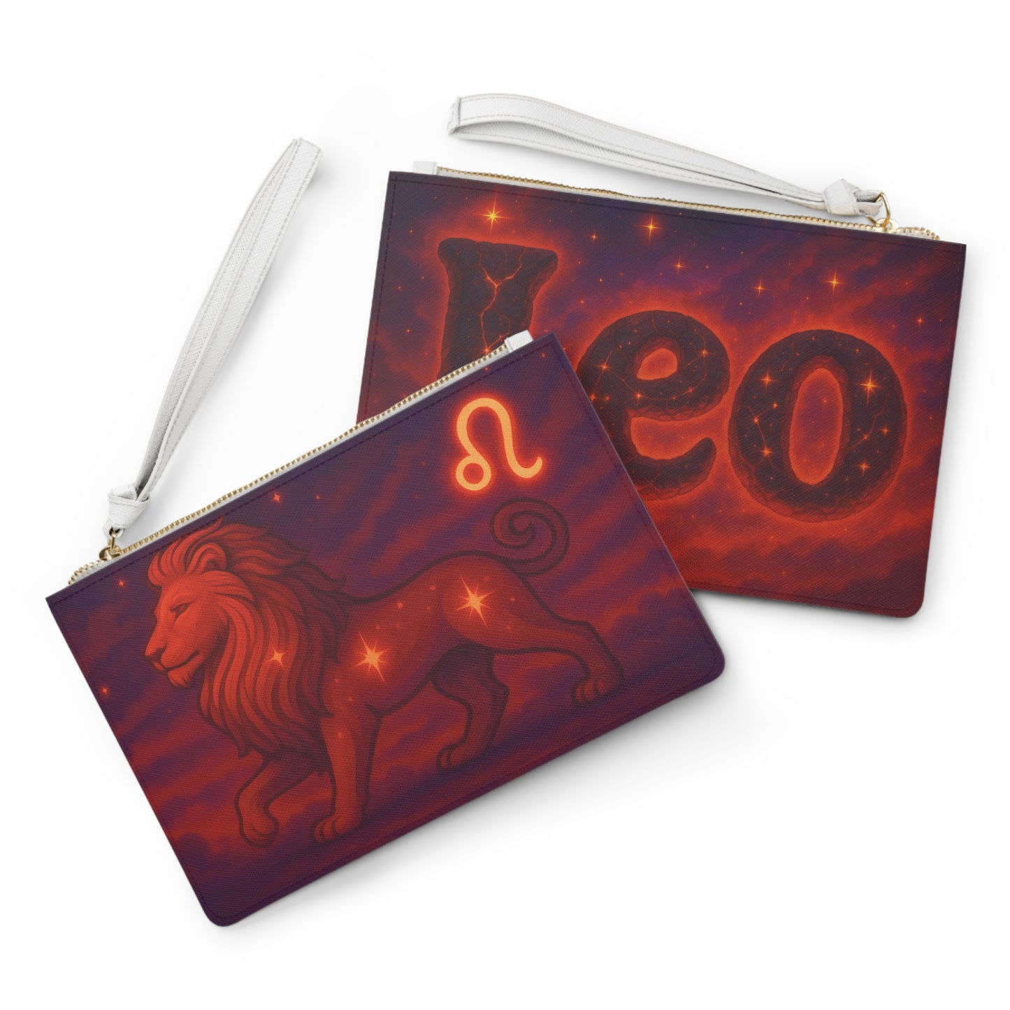 Clutch Bag - Leo Lion Fire Element Design