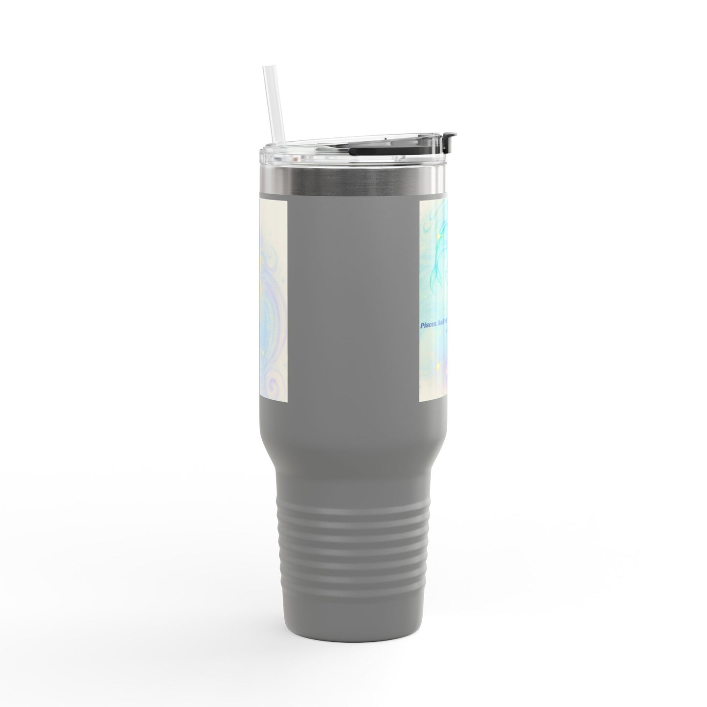 Pisces Magical Insulated Travel Mug - 40oz with Fun Coffee Quotes