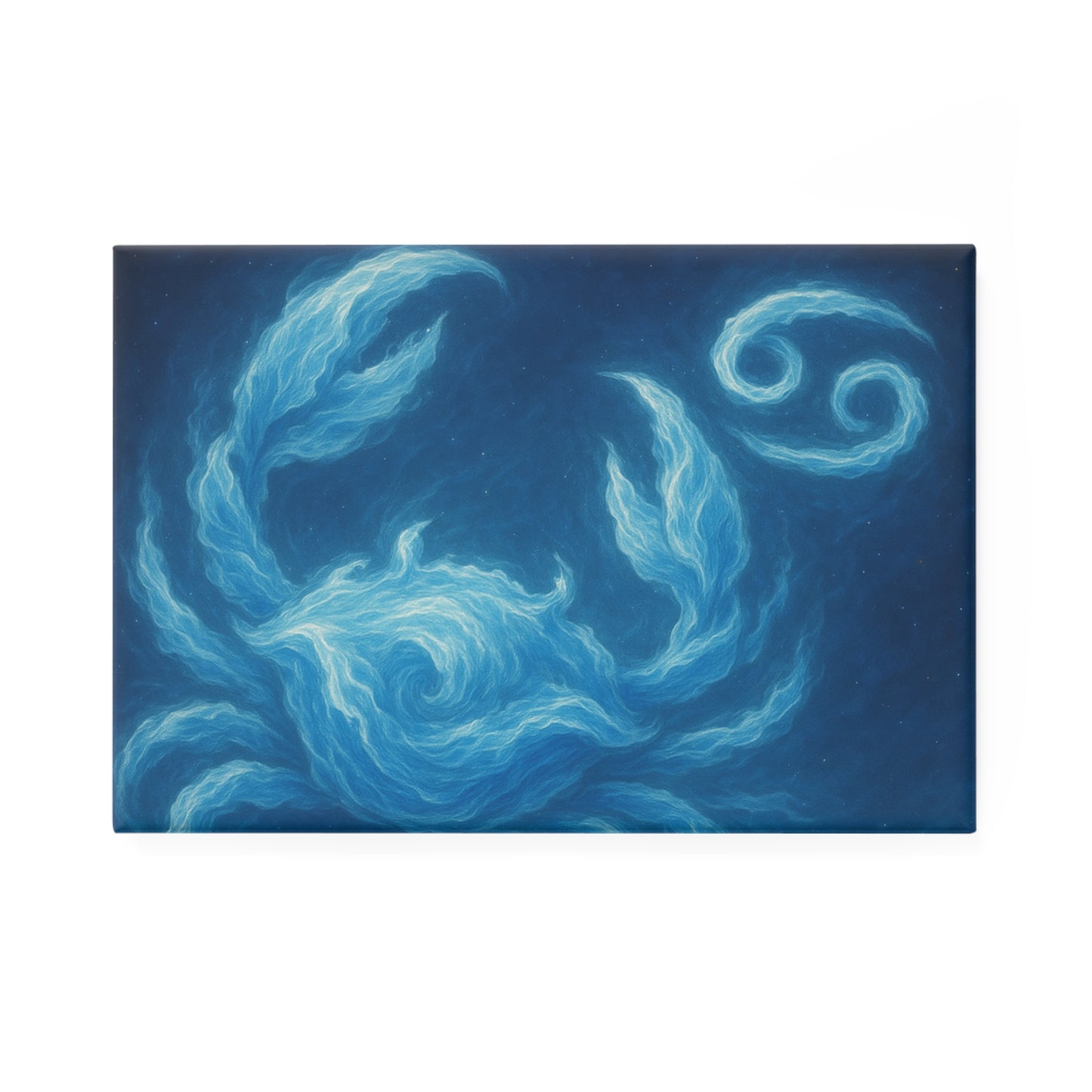 Artistic Ocean-Inspired Button Magnet, Decorative Refrigerator Magnet, Home Decor, Sea-Themed Accent, Gift for Ocean Lovers