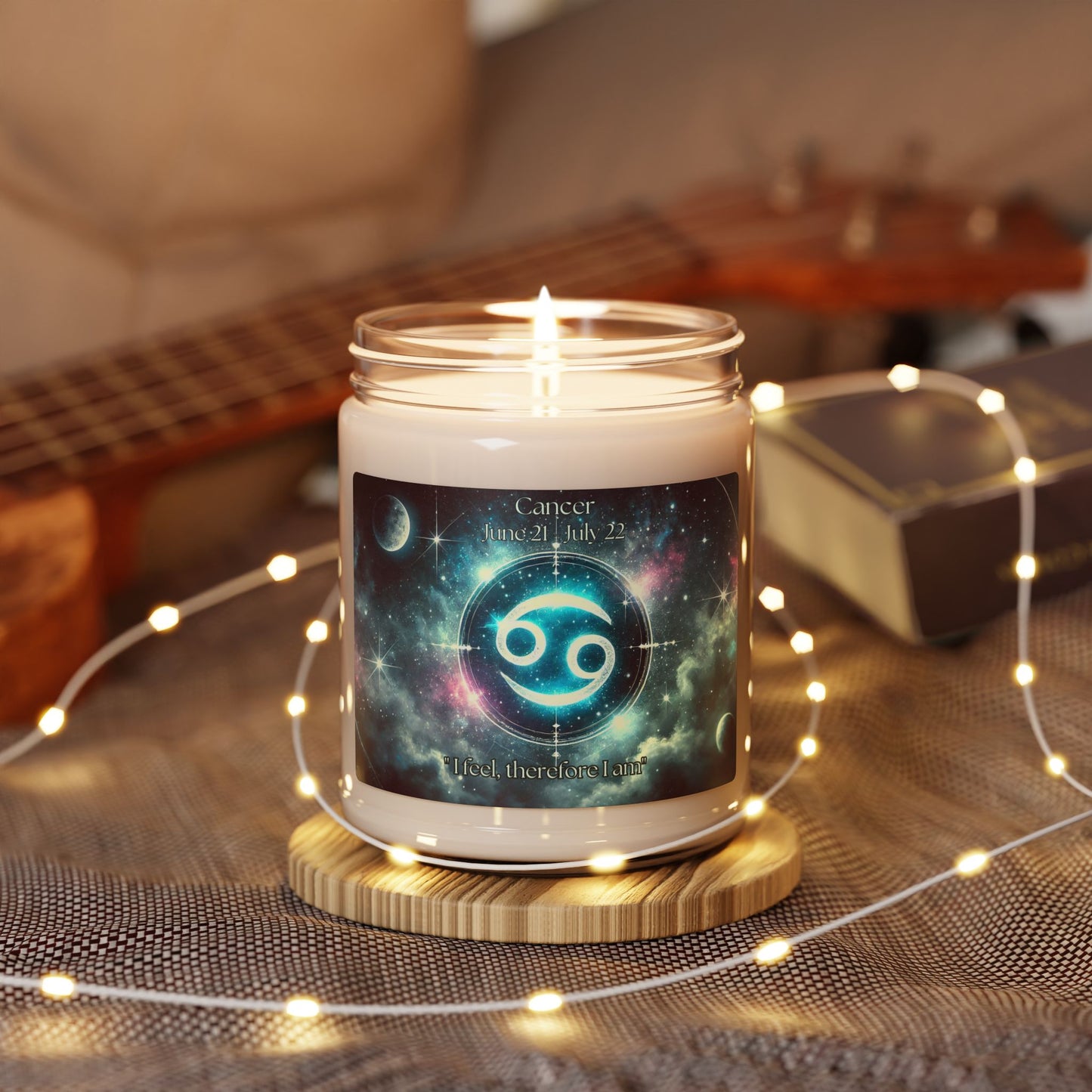 Cancer Astrology-Inspired Soy Candle | 9oz | "I Feel, Therefore I Am"