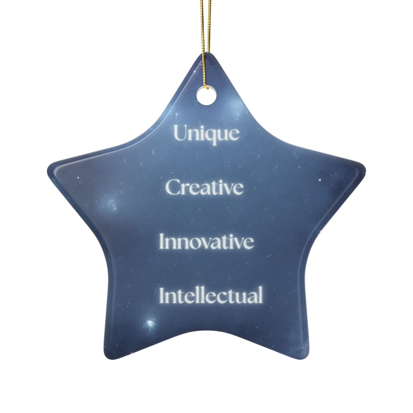 Aquarius Zodiac Ceramic Ornament – Unique & Creative 2-Sided Design