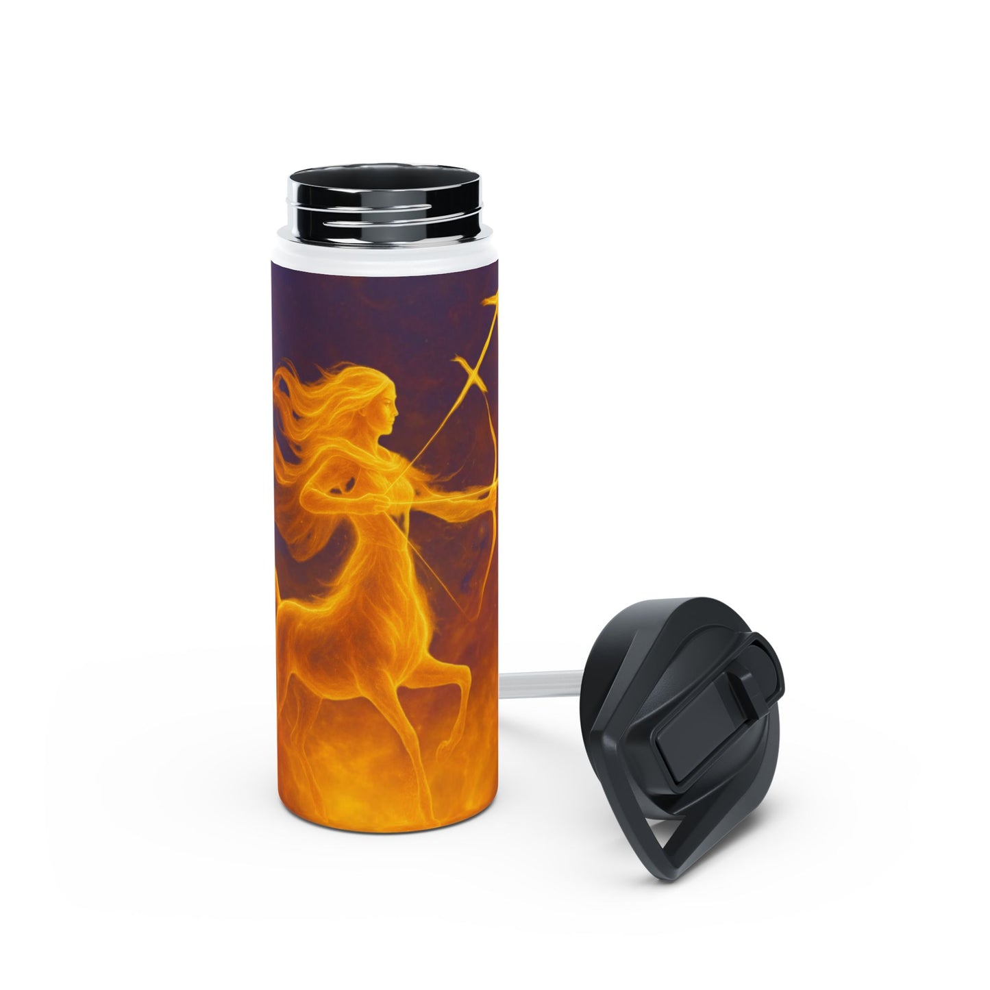 Sagittarius Celestial Archer Water Bottle, Insulated Travel Mug, Fantasy Gift, Outdoor Hydration, Eco-Friendly Water Container, Unique Birthday Present