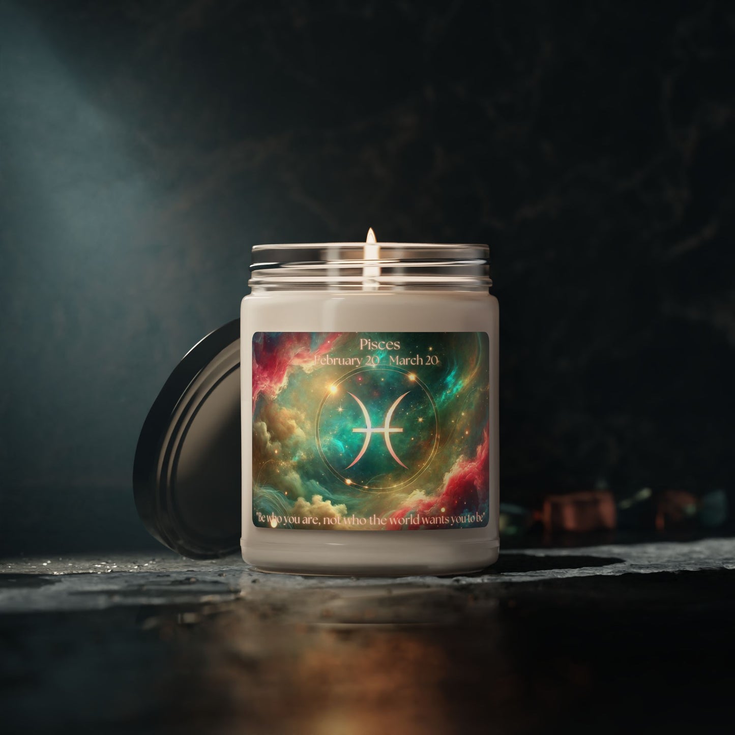 Pisces Scented Soy Candle - 9oz Zodiac Aromatherapy Gift