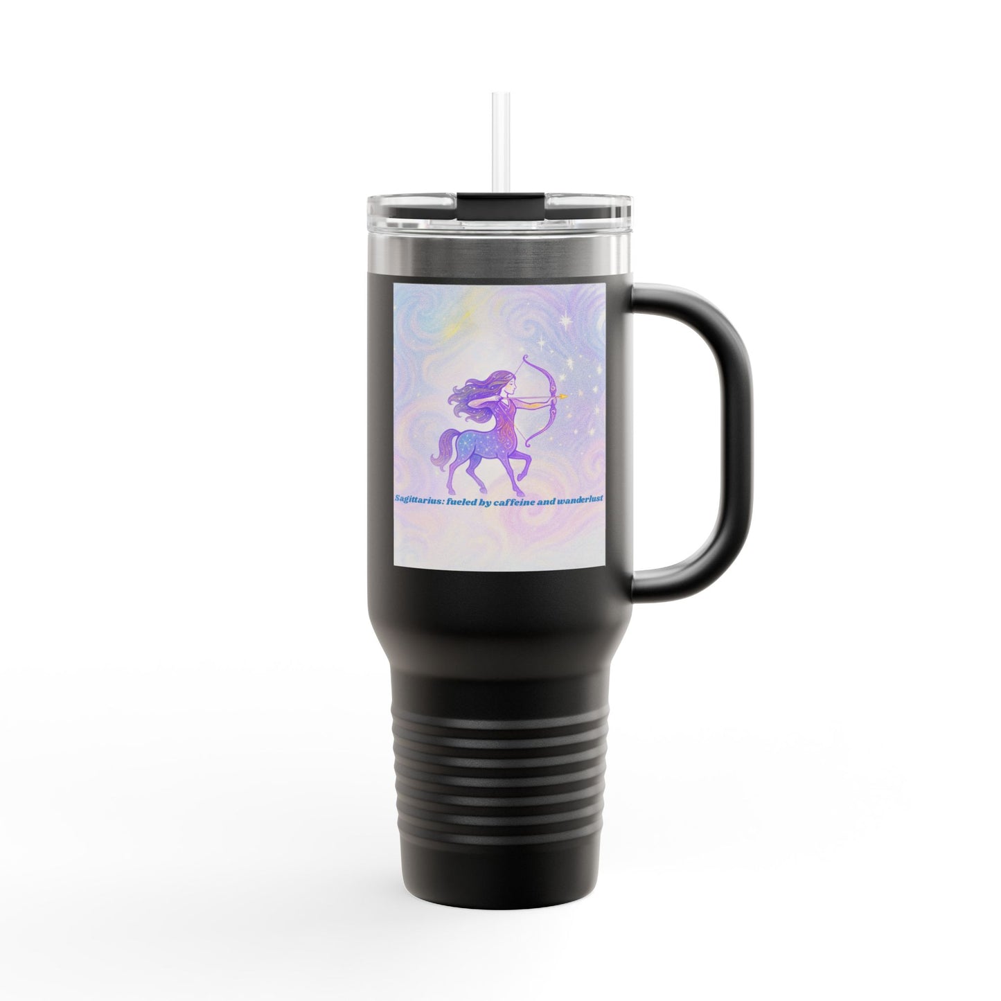 Sagittarius Insulated Travel Mug - 40oz with Celestial Design