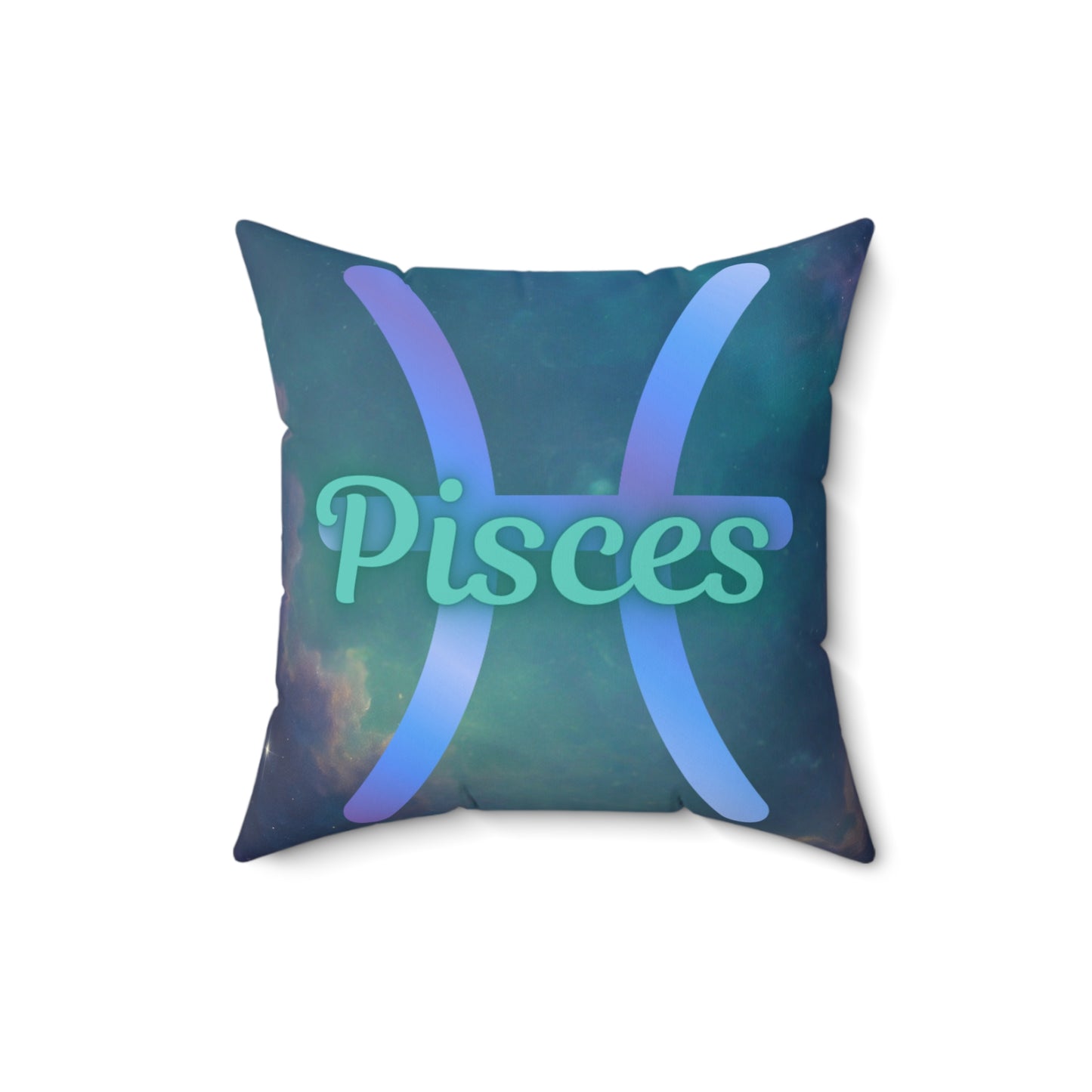 Pisces Zodiac Square Pillow - Astrological Decor for Home