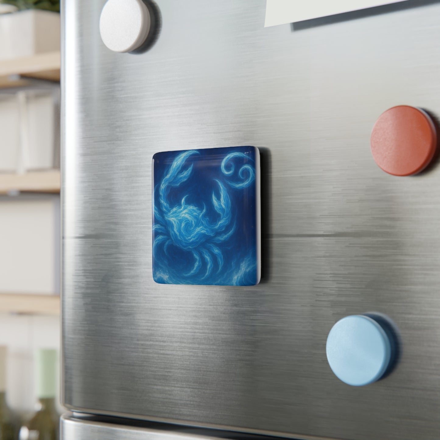Celestial Cancer Magnet - Astrological Decor, Zodiac Gift, Home & Kitchen Essential, Astrology Art, Unique Refrigerator Magnet