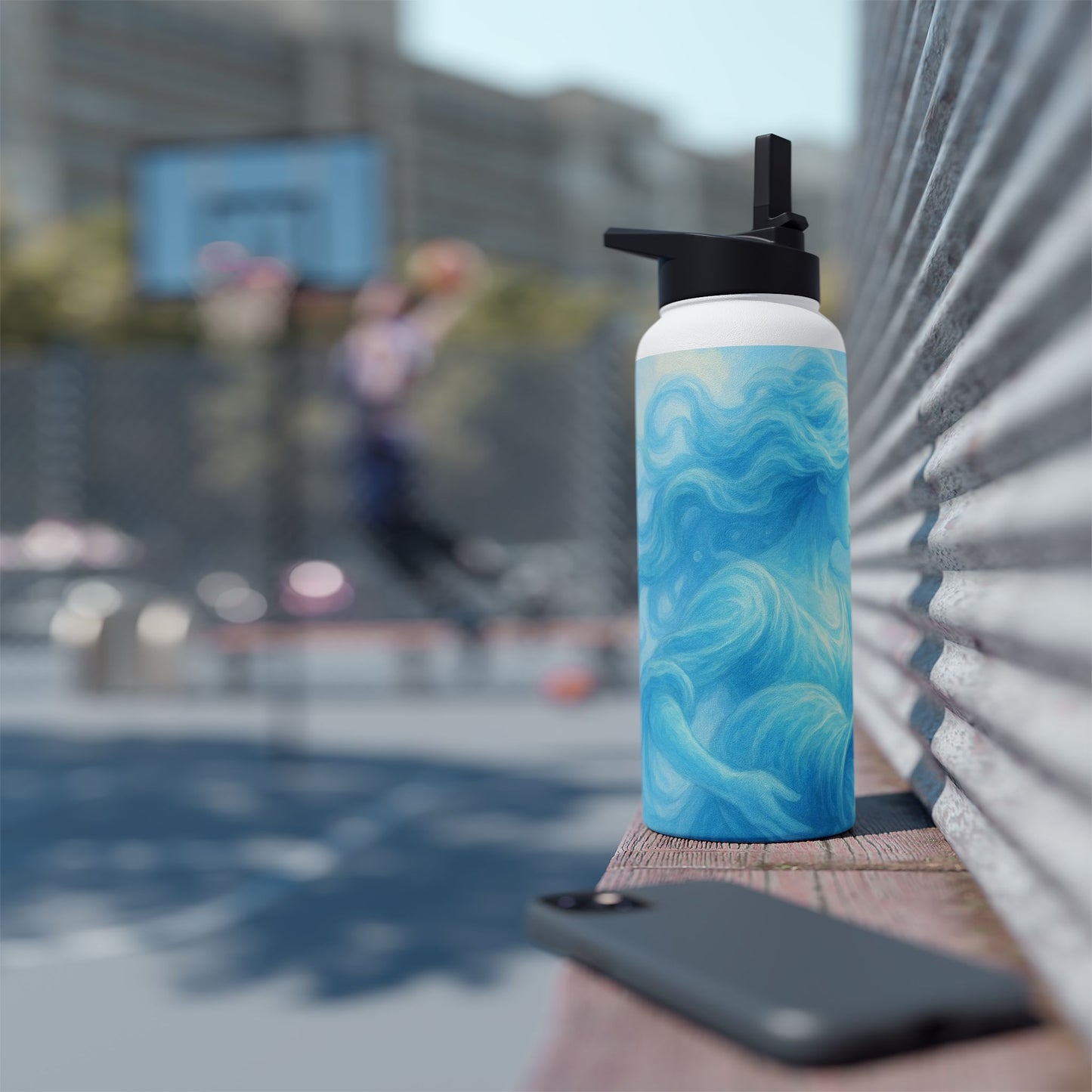 Aquarius Dreamy Goddess Water Bottle, Inspirational Hydration Gift, Eco-Friendly Travel Mug, Motivational Gym Bottle, Serenity Water Flask