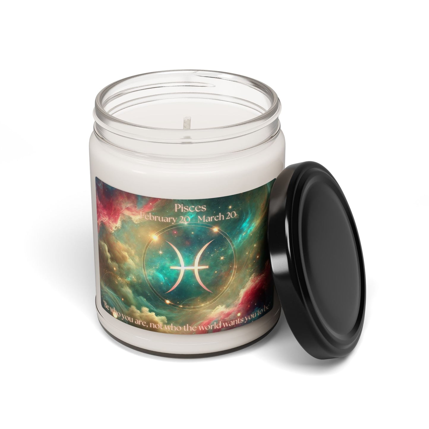 Pisces Scented Soy Candle - 9oz Zodiac Aromatherapy Gift