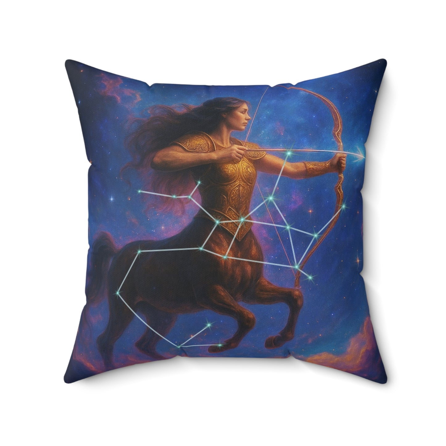 Sagittarius Celestial Pillow - Cosmic Zodiac Décor for Astrology Lovers