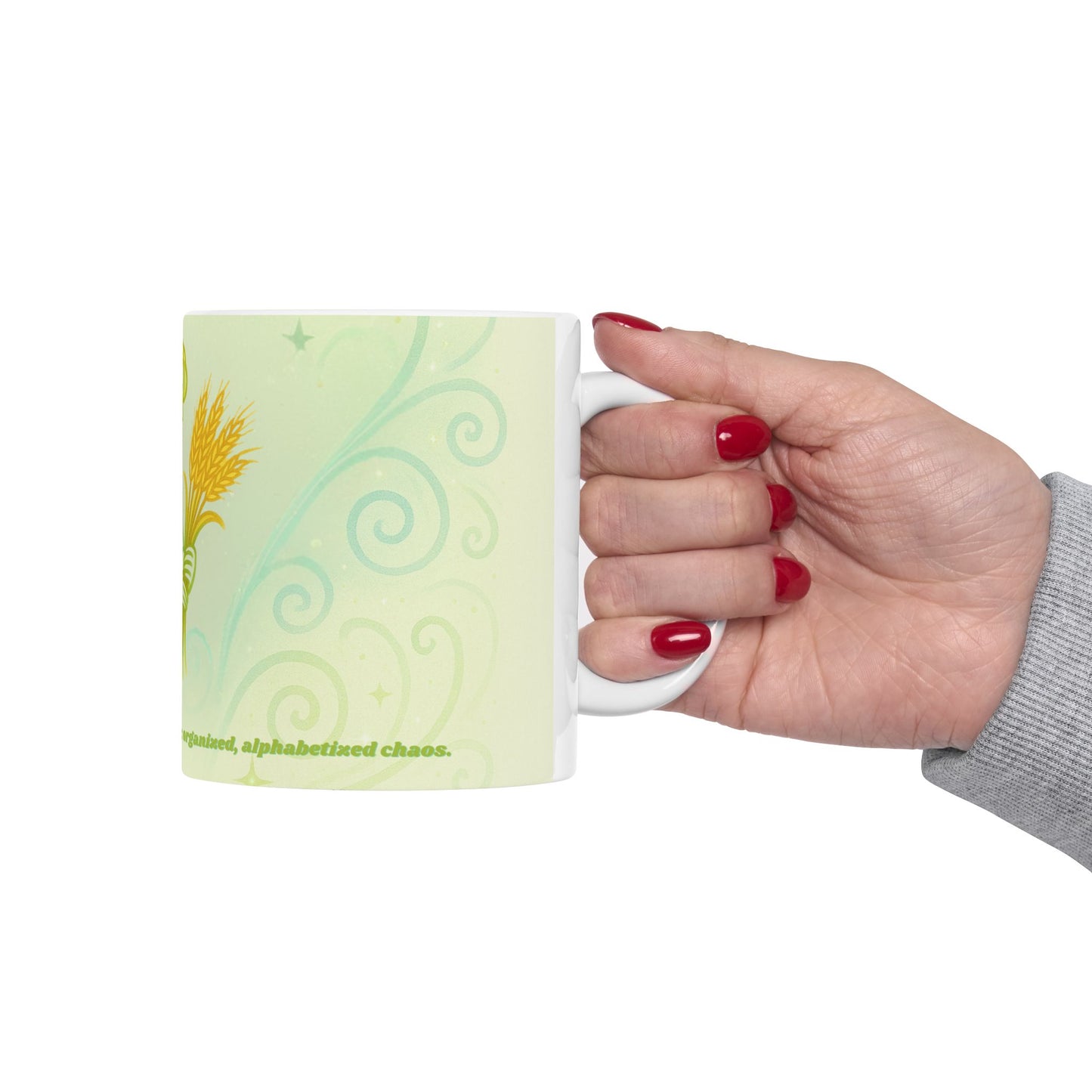 Serene Virgo Goddess Ceramic Mug - 11oz & 15oz