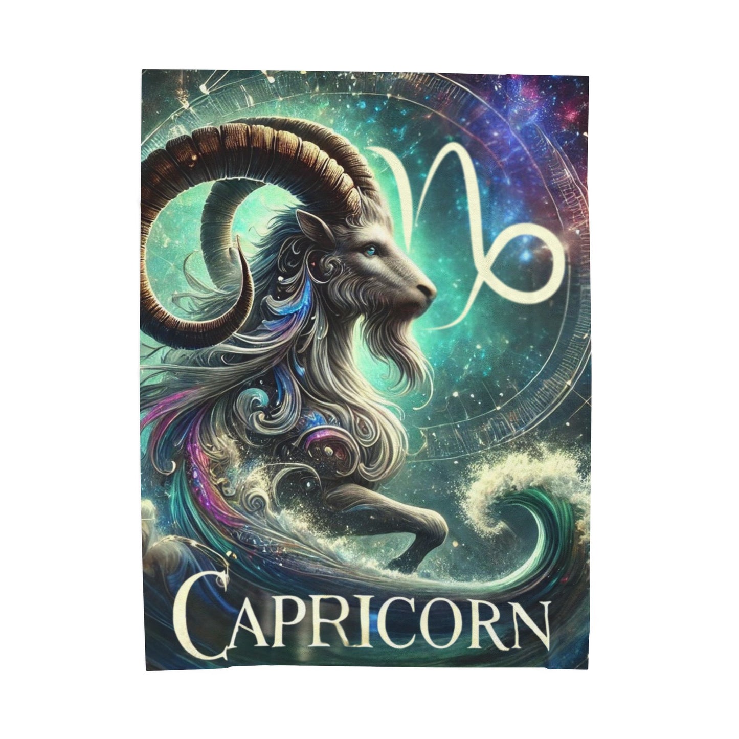 Comfortable Capricorn Velveteen Plush Blanket