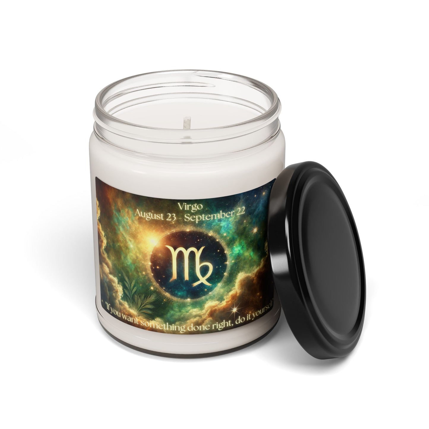 Virgo Zodiac Scented Soy Candle - Astrological Décor for Spiritual Homes