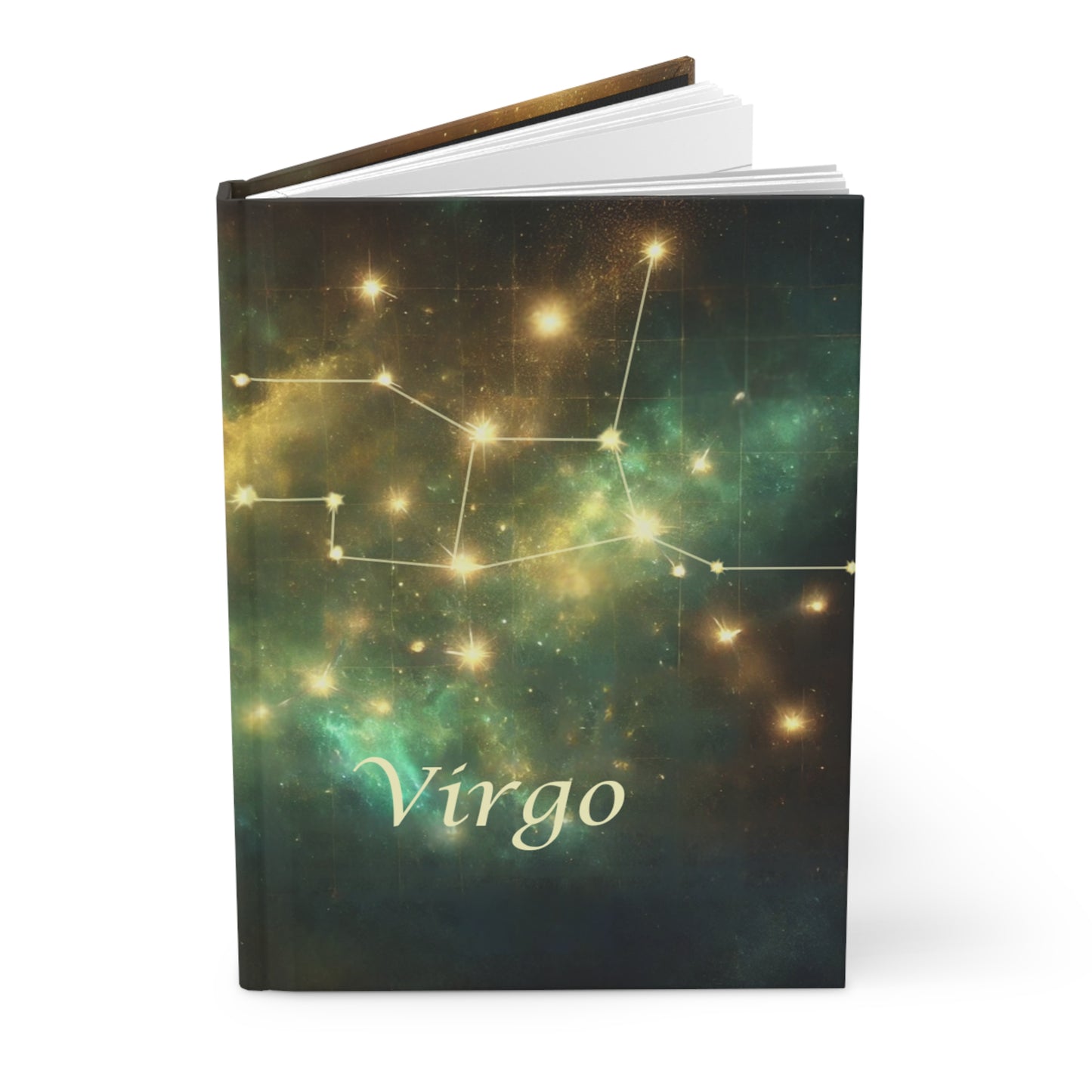 Virgo Hardcover Journal - Celestial Design for Astrology Lovers