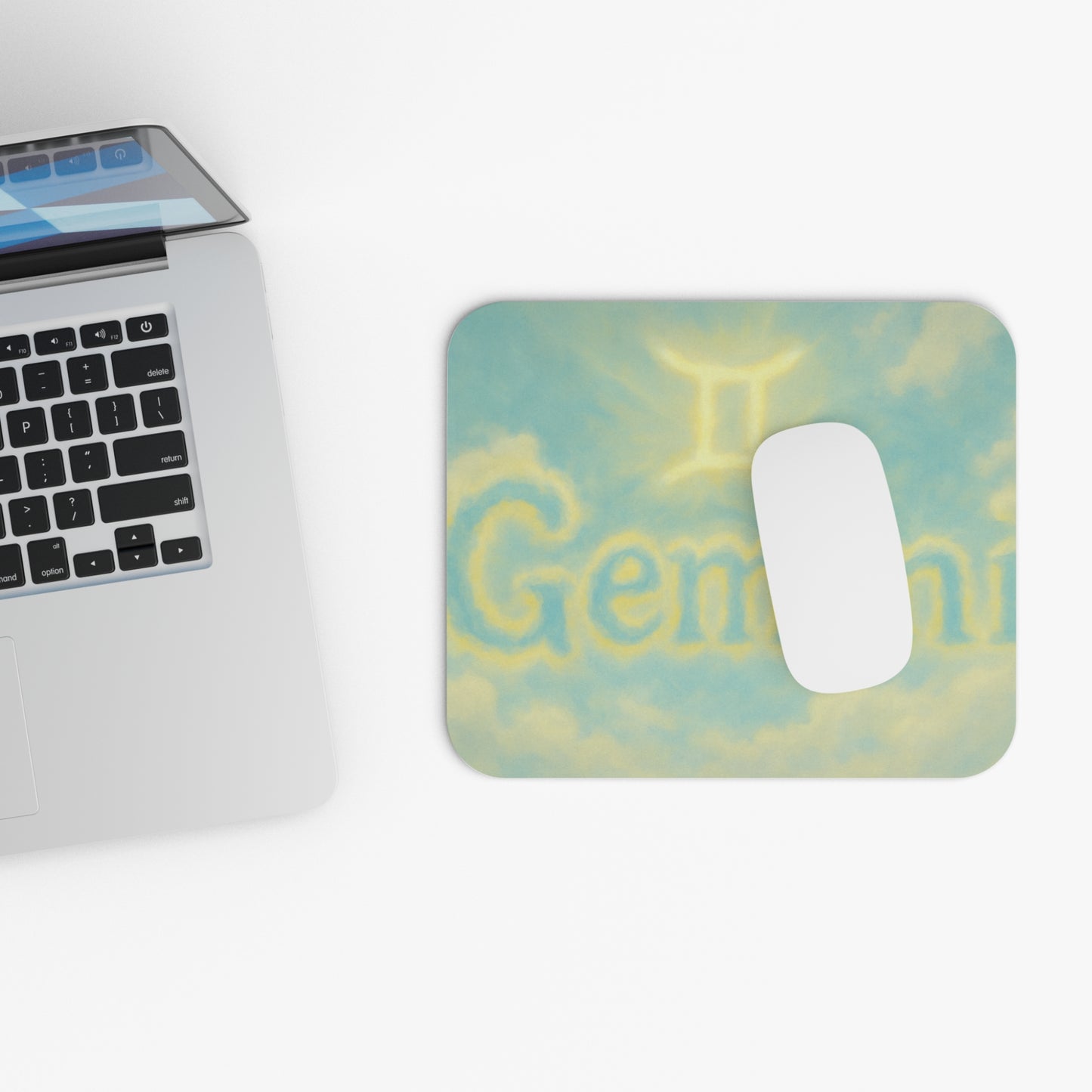 Gemini Mouse Pad – Zodiac Decor, Unique Gift, Astrology Home Office, Desk Accessory, Cosmic Vibe for Astrologers