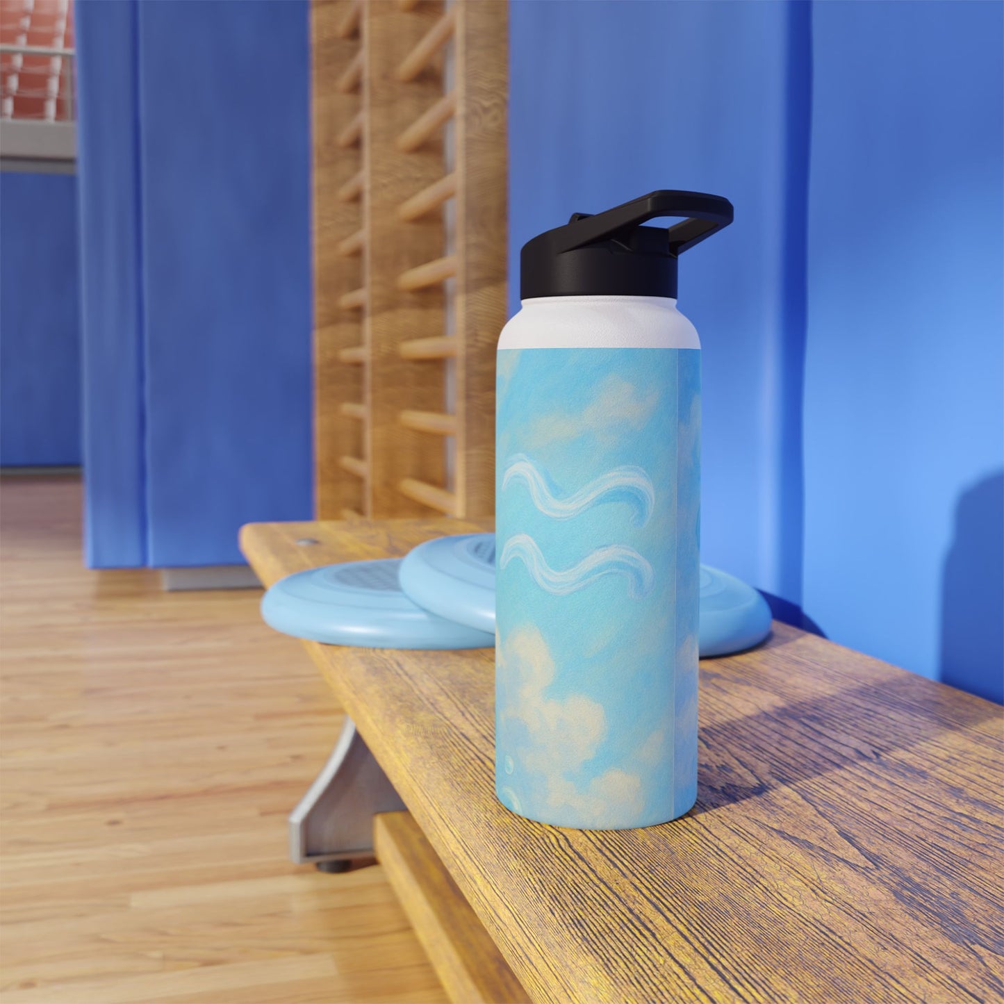 Aquarius Dreamy Goddess Water Bottle, Inspirational Hydration Gift, Eco-Friendly Travel Mug, Motivational Gym Bottle, Serenity Water Flask