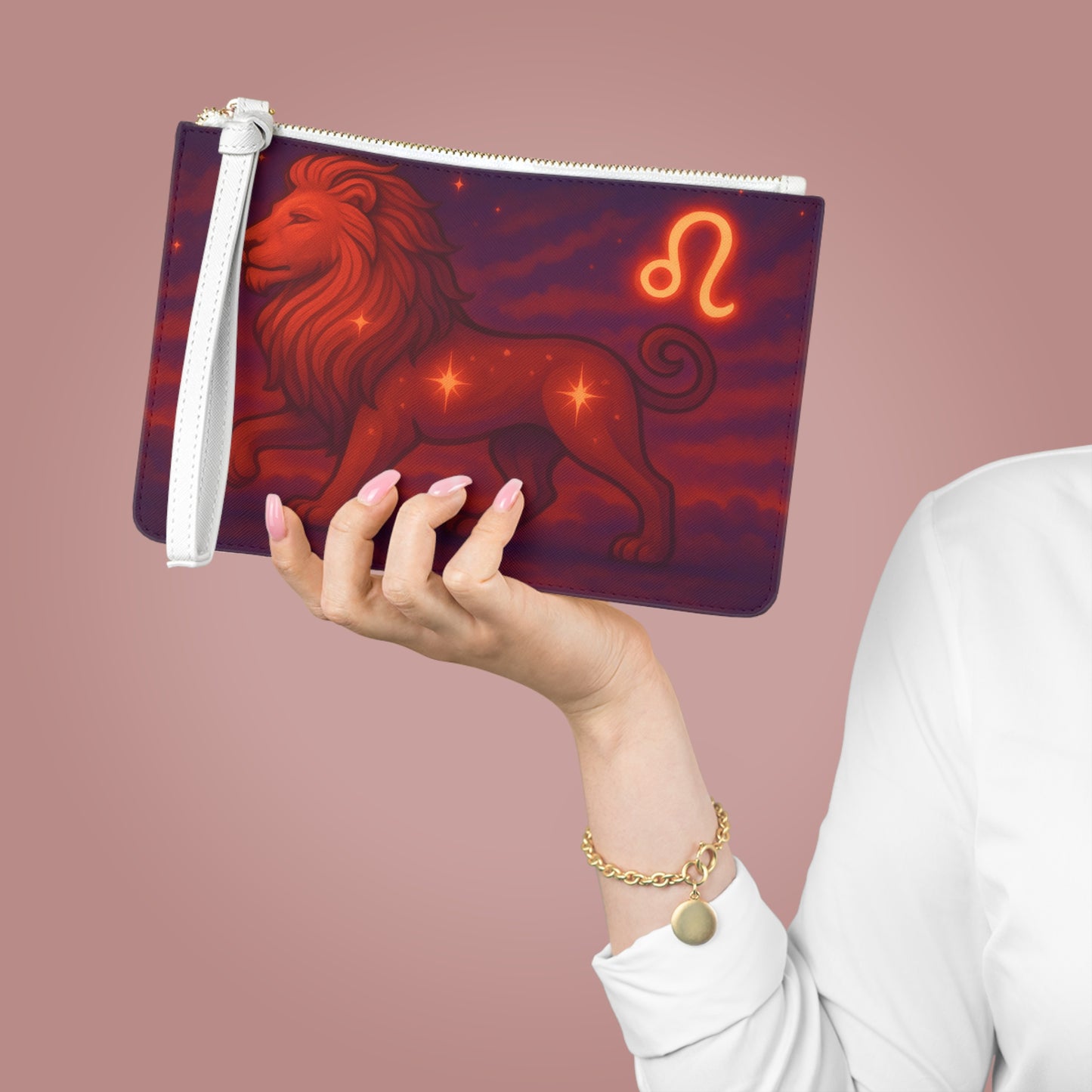 Clutch Bag - Leo Lion Fire Element Design