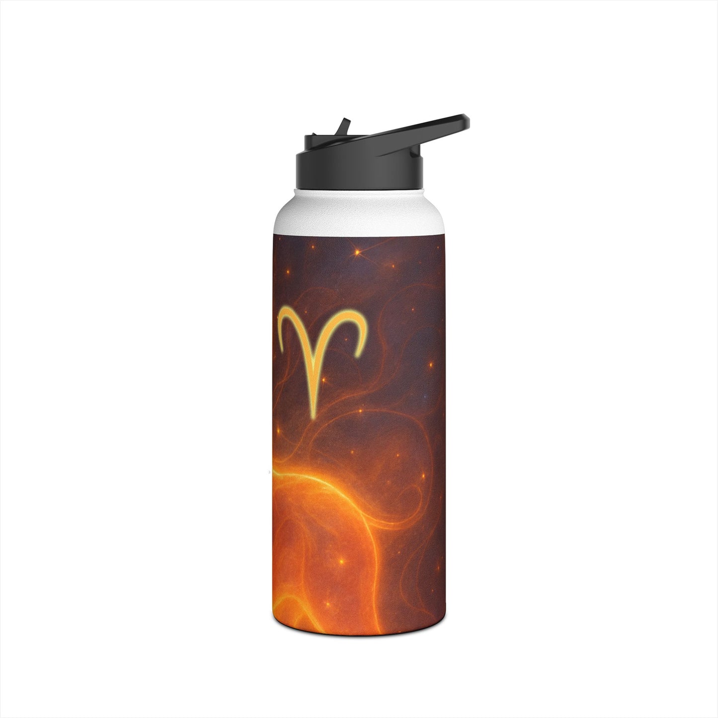 Aries Zodiac Stainless Steel Water Bottle | Astrology Gift, Personalized Drinkware, Motivational Sports Bottle