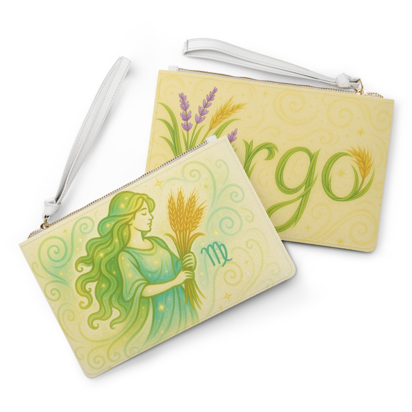 Virgo Zodiac Clutch Bag | Astrology Handbag for Virgo Season, Birthday Gifts, Stylish Purse, Celestial Accessories