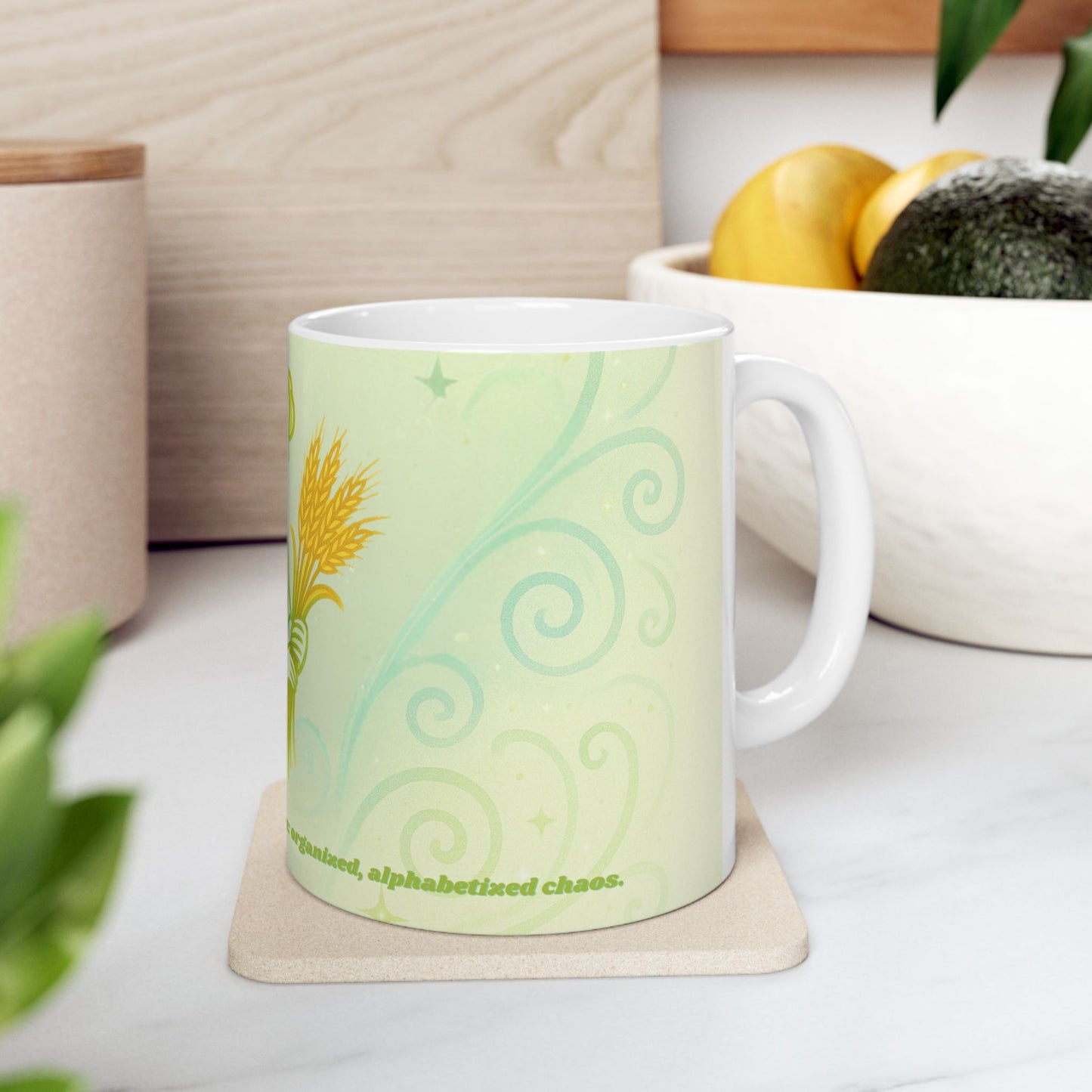 Serene Virgo Goddess Ceramic Mug - 11oz & 15oz