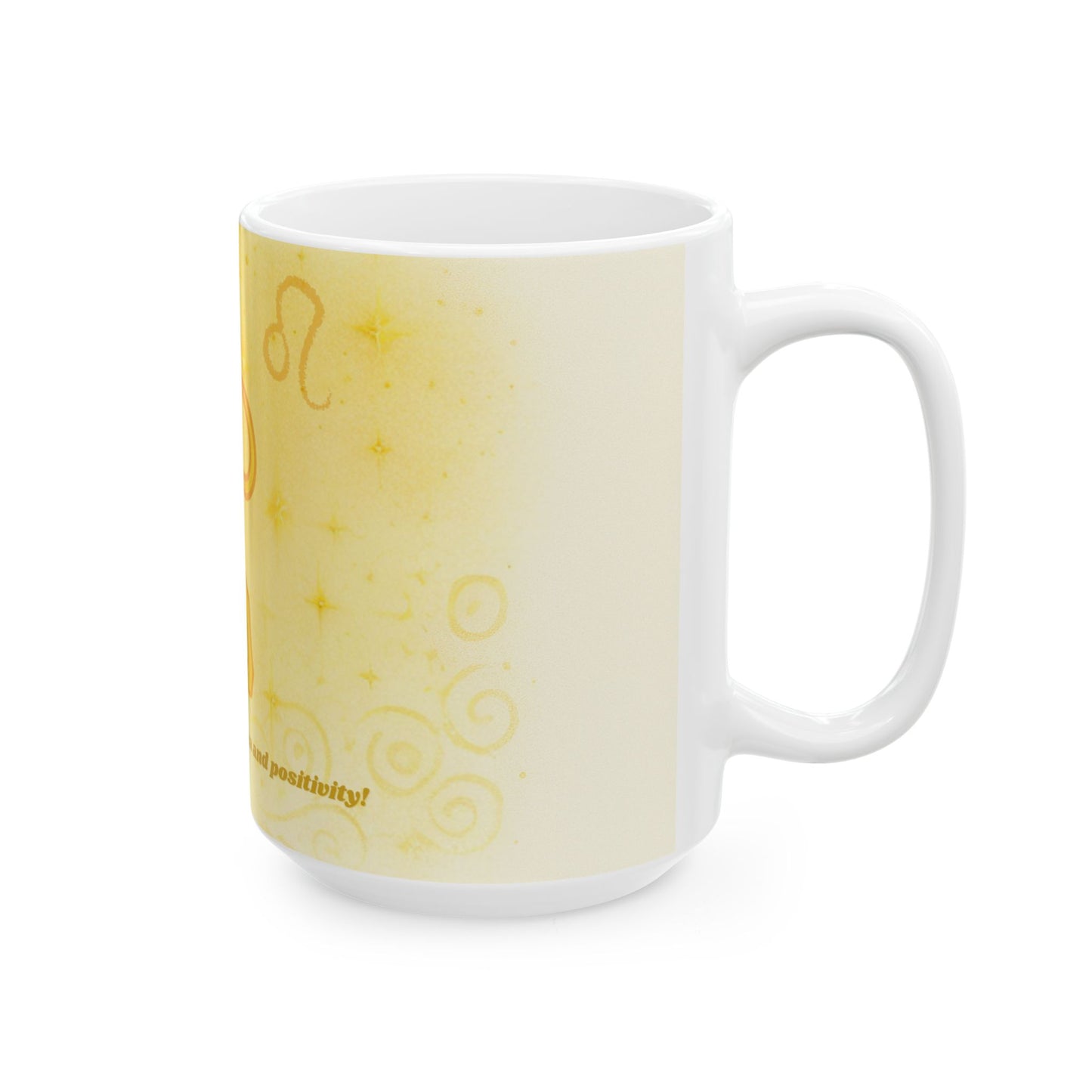 Lion Ceramic Mug - 11oz & 15oz - Perfect for Coffee Lovers and Zodiac Enthusiasts