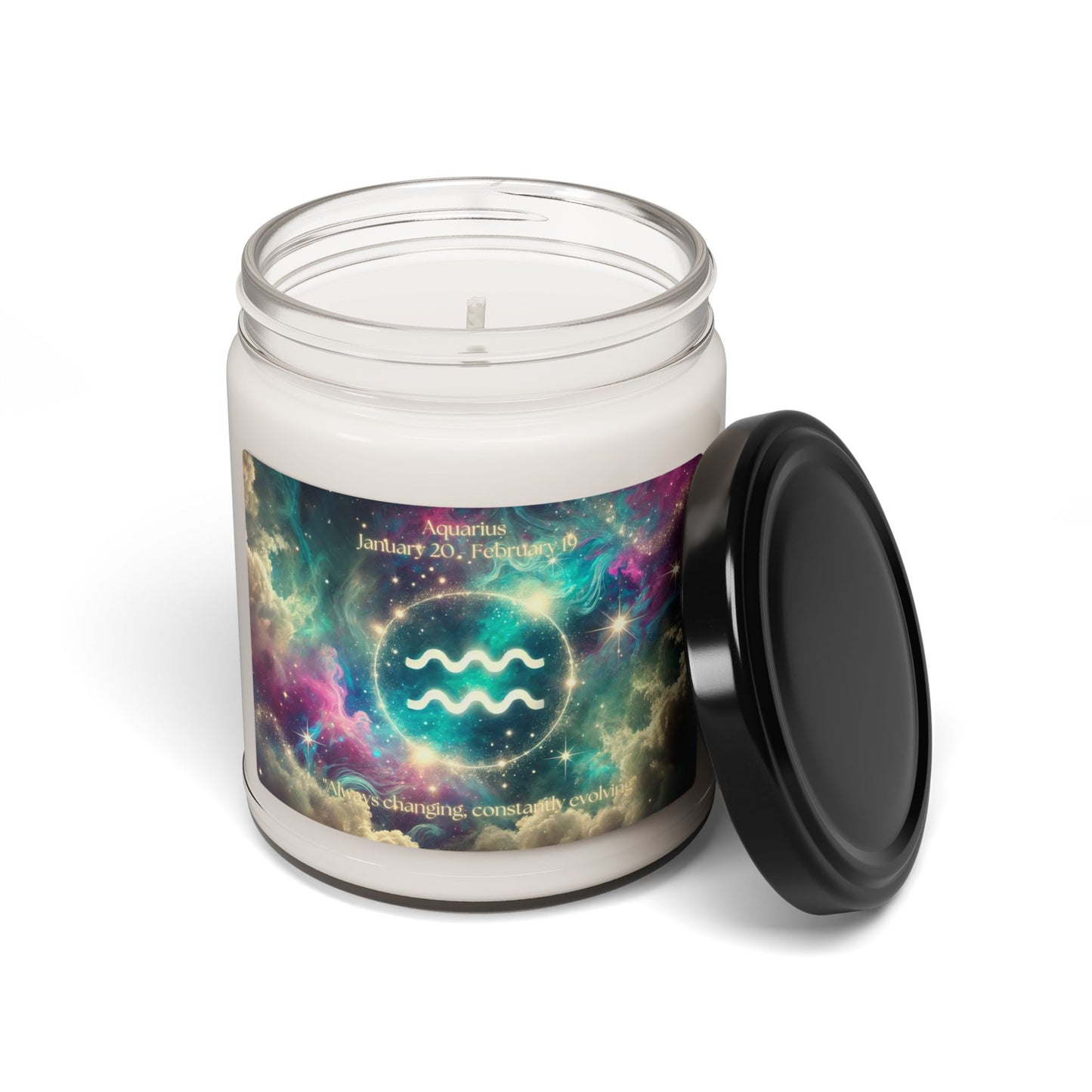 Aquarius Scented Soy Candle - 9oz Zodiac Candle for Astrology Lovers