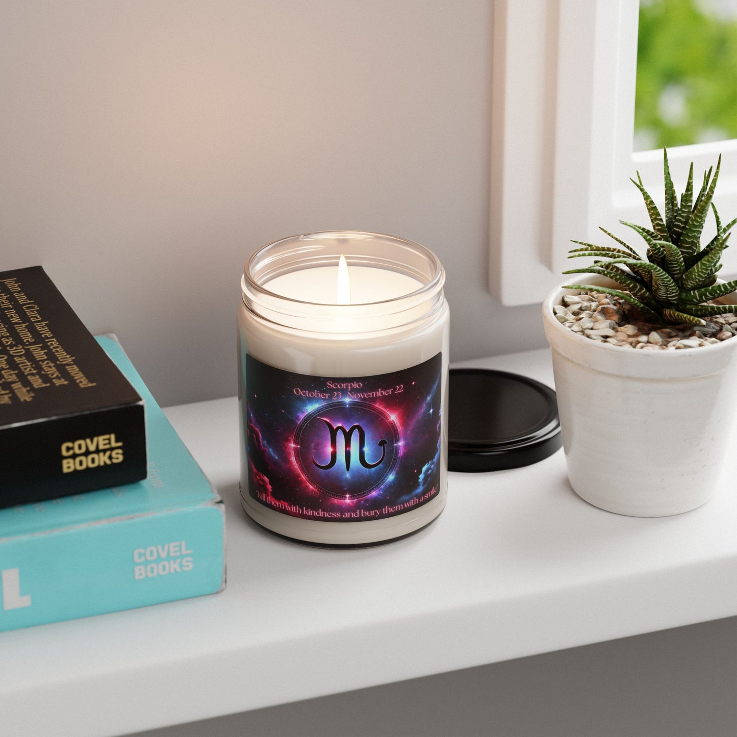Scorpio Zodiac Scented Soy Candle - 9oz - "Tell Them with Kindness"