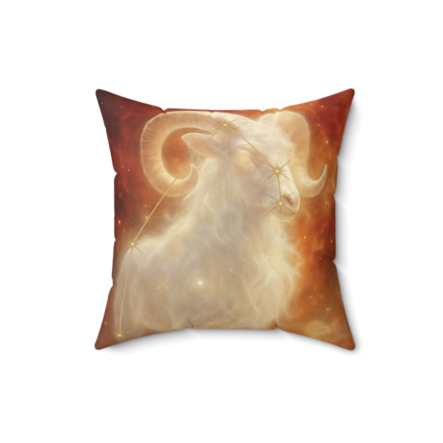 Astrology Aries Square Pillow - Celestial Home Decor for Zodiac Lovers