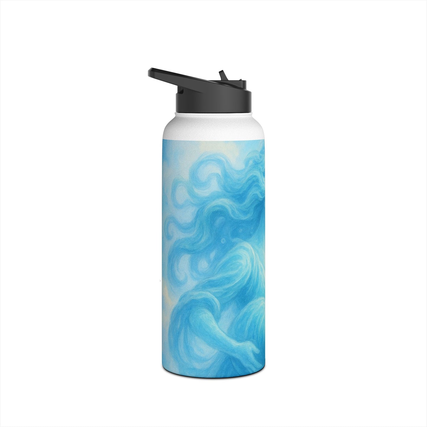 Aquarius Dreamy Goddess Water Bottle, Inspirational Hydration Gift, Eco-Friendly Travel Mug, Motivational Gym Bottle, Serenity Water Flask
