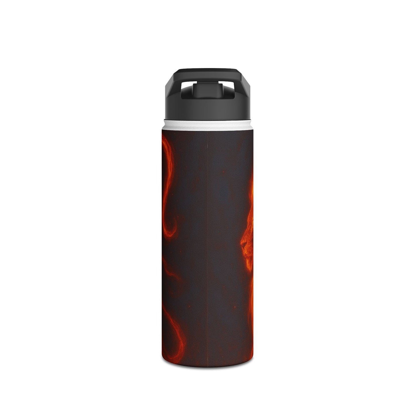 Leo Fire Flame Stainless Steel Water Bottle | Eco-Friendly Travel Mug, Fitness Motivation, Workout Bottle, Gift for Outdoor Lovers