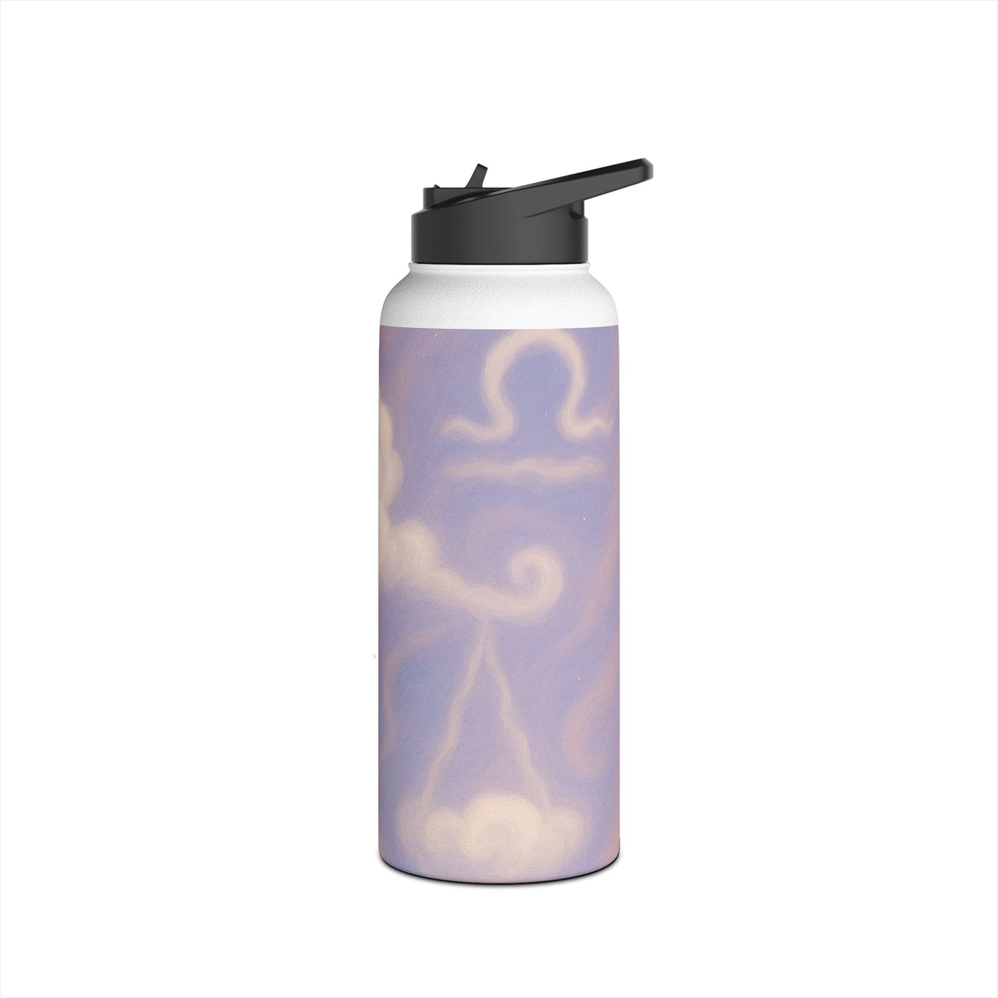 Dreamy Libra Clouds Stainless Steel Water Bottle, Eco-Friendly Travel Mug, Fitness Water Bottle, Gift for Hikers, Reusable Water Container