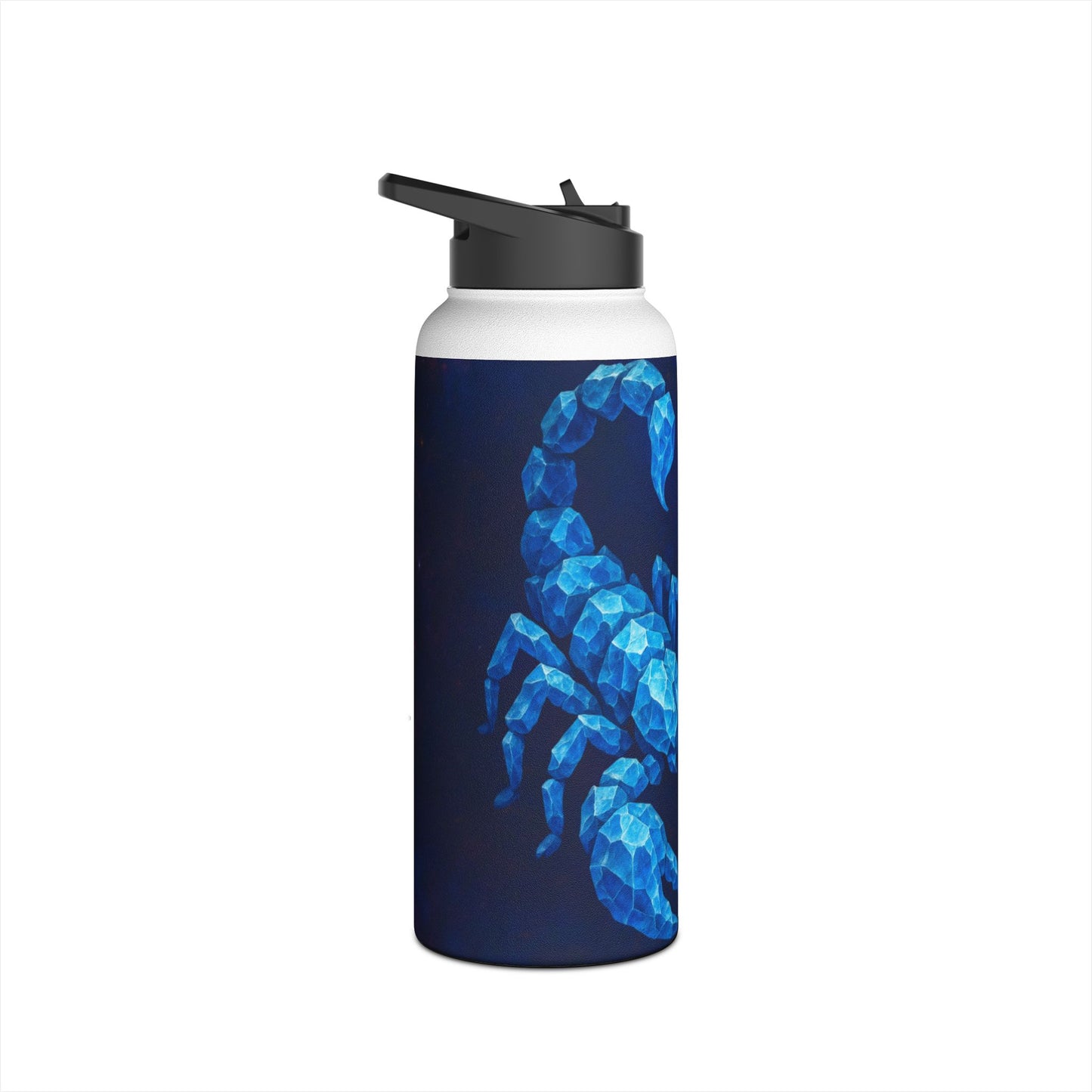 Blue Scorpion Stainless Steel Water Bottle | Unique Scorpion Design, Insulated Drinkware, Gift for Scorpio Lover, Eco-Friendly Hydration