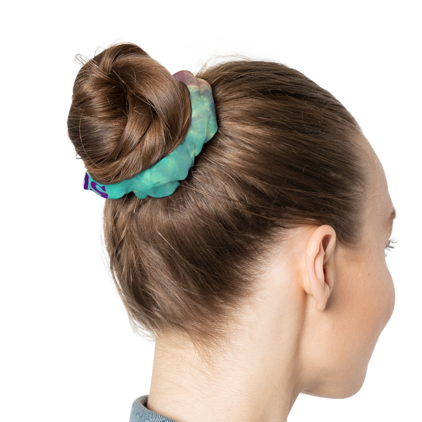 Aquarius Ombre Scrunchie - Colorful Hair Accessory for Everyday Style