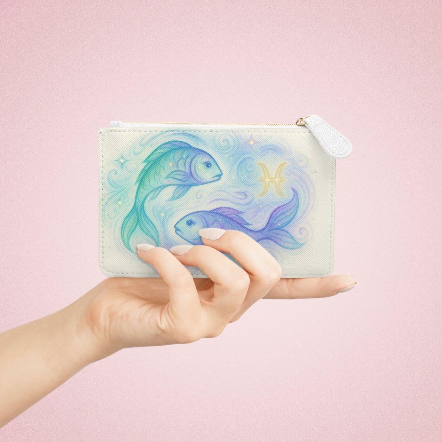 Pisces Mini Clutch Bag, Zodiac Bag, Astrology Accessory, Gift for Pisces, Cute Wallet, Festival Clutch