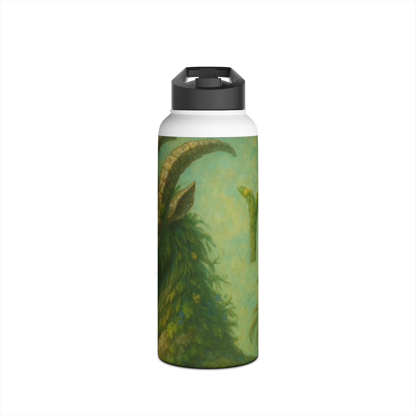 Capricorn Nature-Inspired Stainless Steel Water Bottle | Eco-Friendly, Outdoor Adventure, Gift for Nature Lovers, Hiking Gear, Hydration on-the-Go