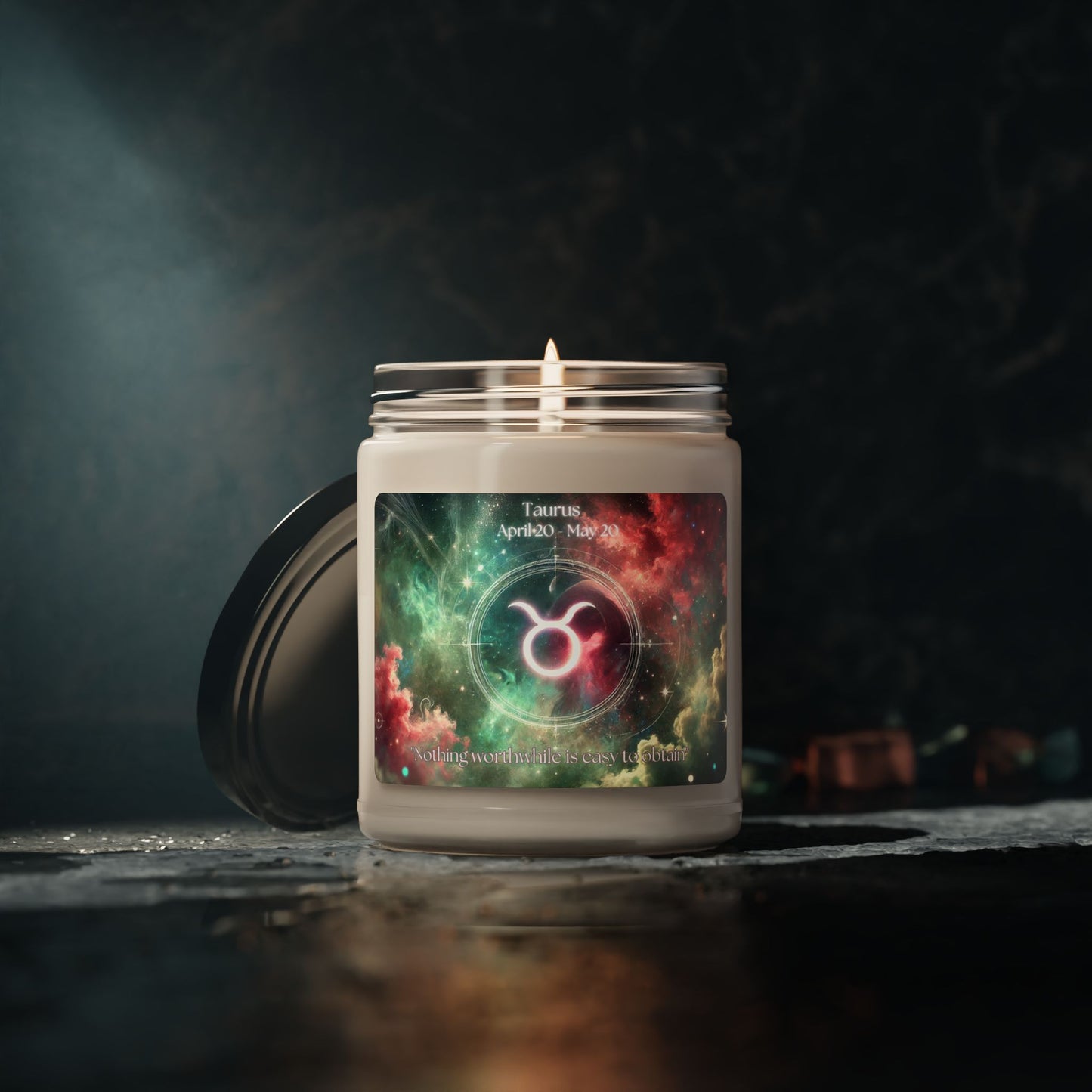 Taurus Scented Soy Candle - 9oz Zodiac Candle for Astrology Lovers