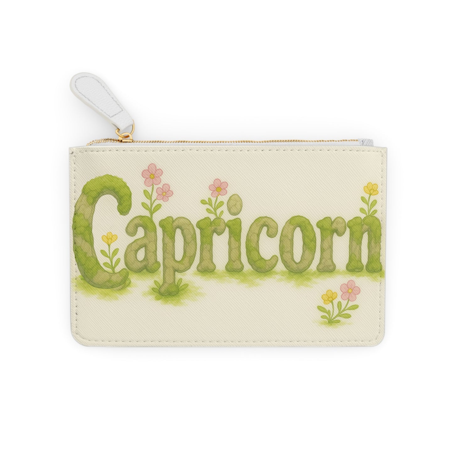 Zodiac Capricorn Mini Clutch Bag - Cute Astrology Pouch, Purse Organizer, Gift for Capricorn, Birthday Present, Celestial Accessory