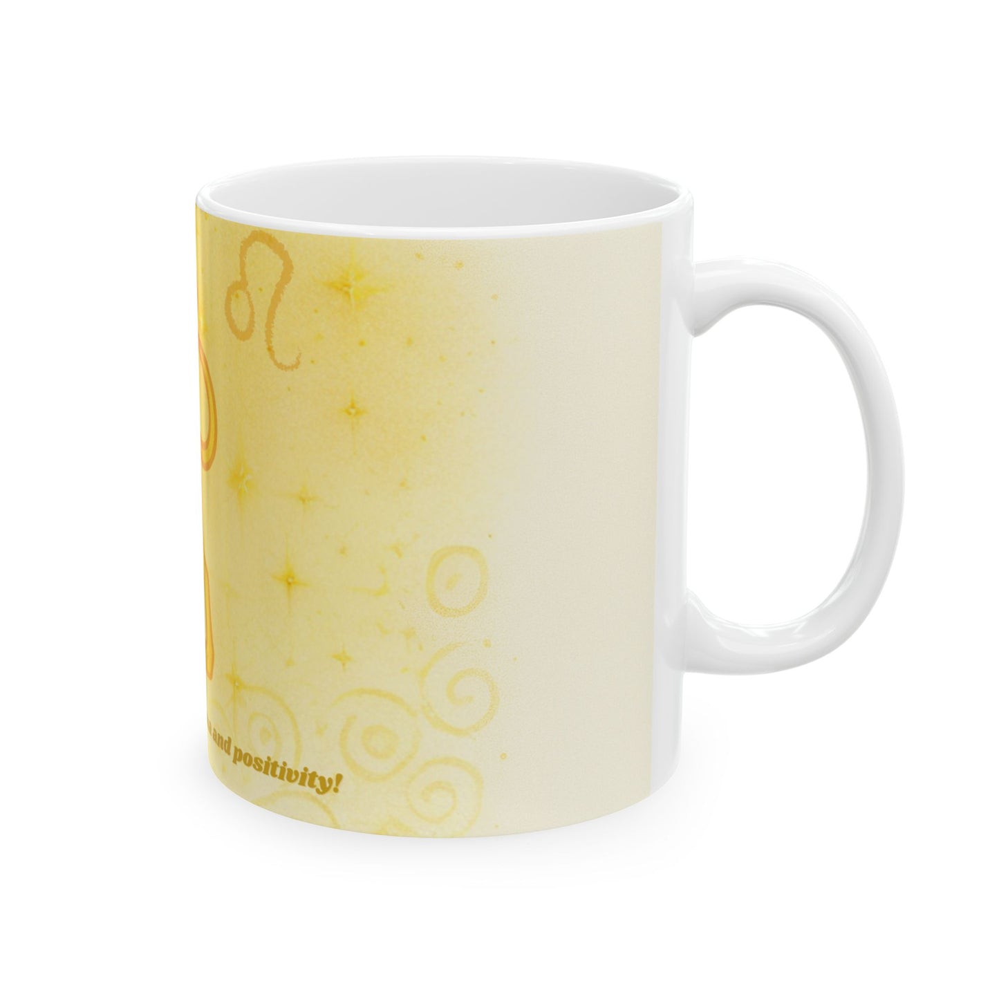 Lion Ceramic Mug - 11oz & 15oz - Perfect for Coffee Lovers and Zodiac Enthusiasts