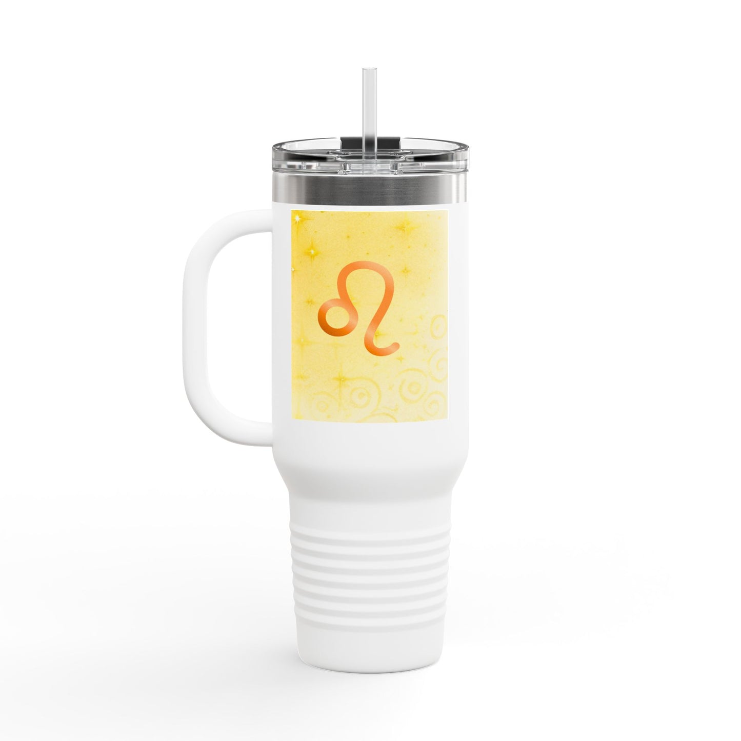 Vibrant Leo Lion Insulated Travel Mug - 40oz Tumblers for Adventurers