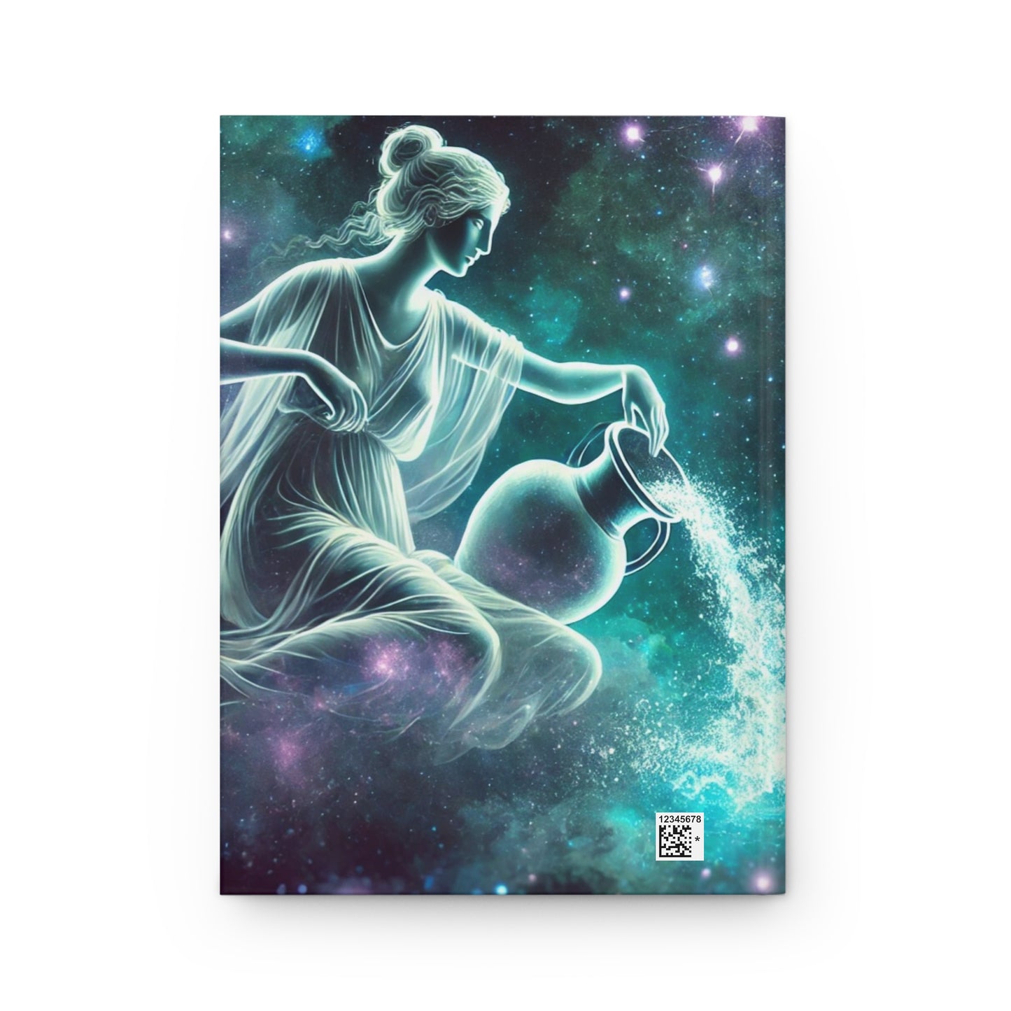 Aquarius Zodiac Hardcover Journal - Celestial Design, Perfect for Astrology Lovers