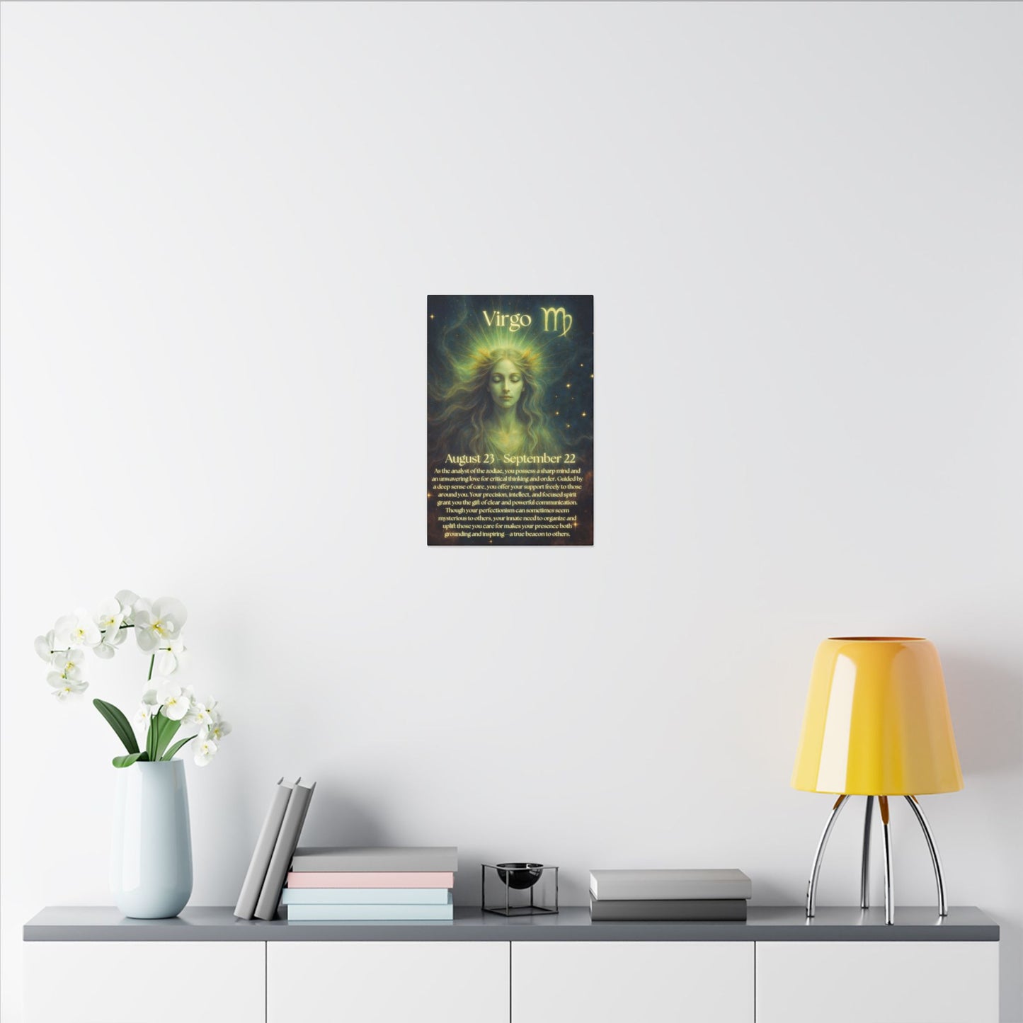 Virgo Zodiac Canvas Art - Mystic Wall Decor for Astrology Lovers