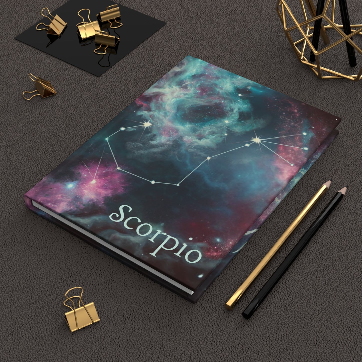 Scorpio Hardcover Journal - Cosmic Constellation Notebook for Astrology Lovers