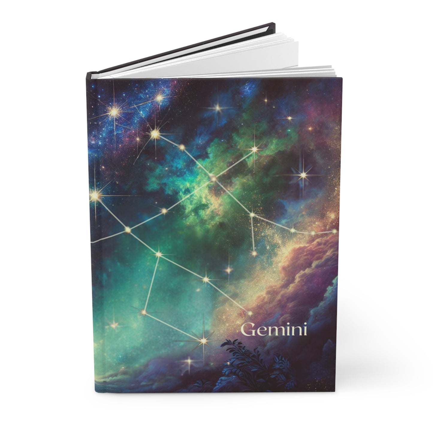 Gemini Hardcover Journal - Cosmic Art Journal for Astrological Inspiration