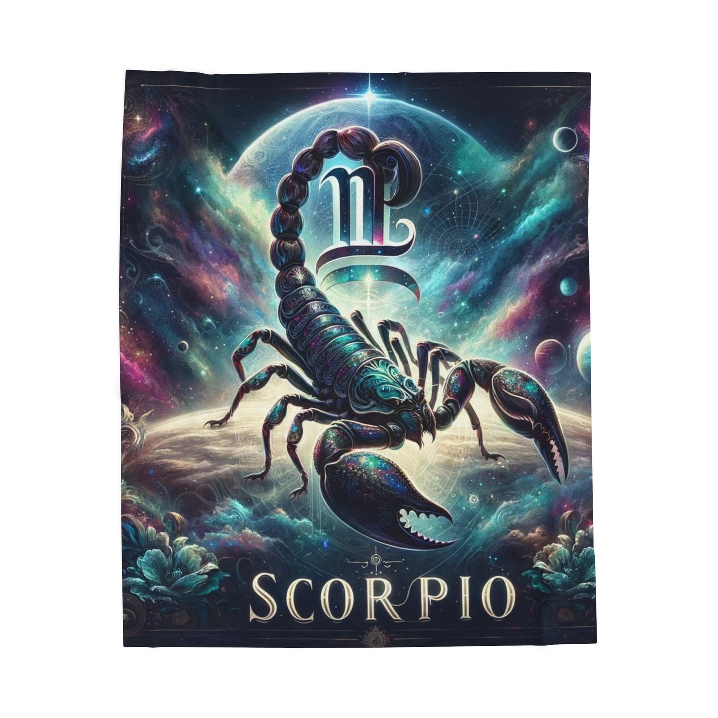 Scorpio Velveteen Plush Blanket | Zodiac Astrology Gift