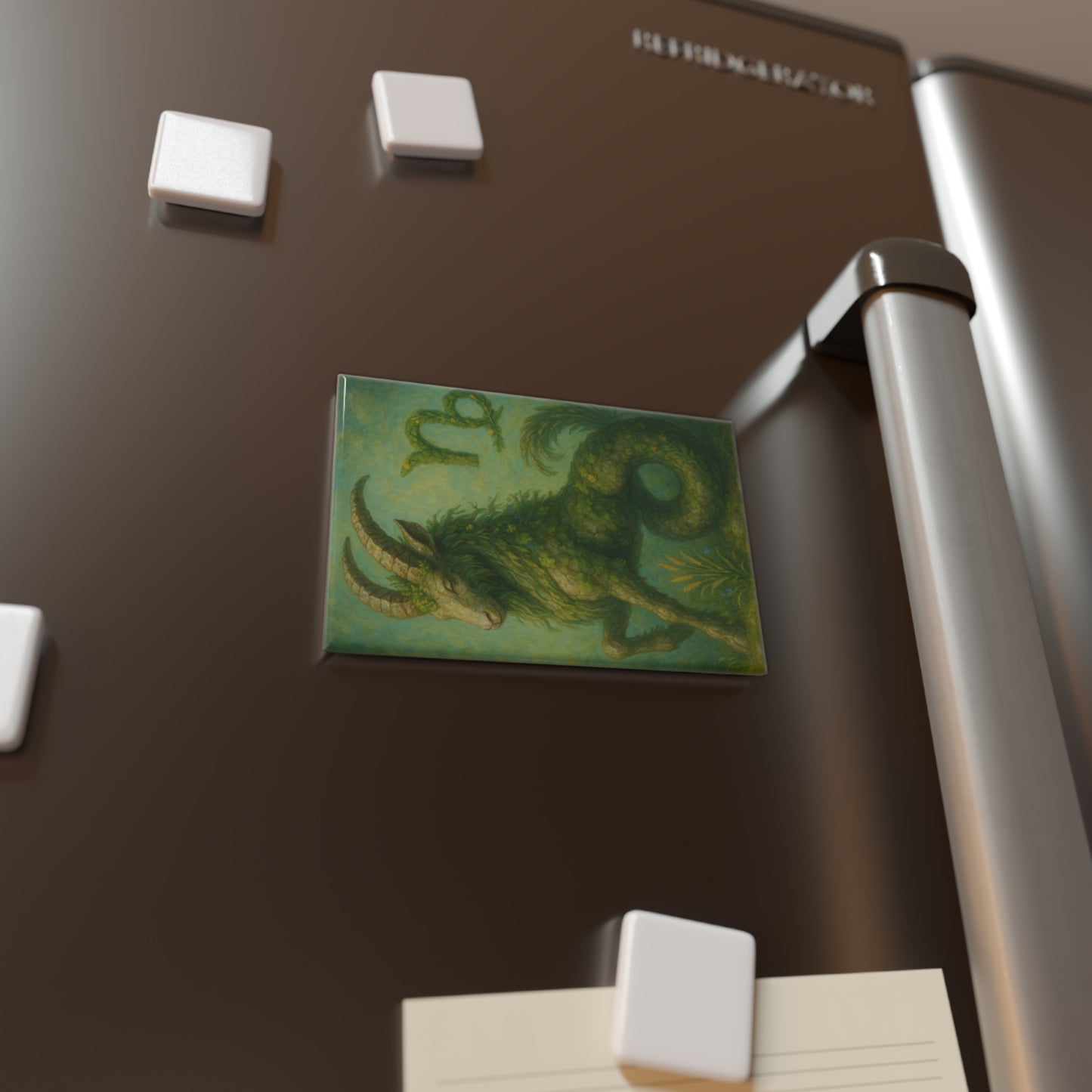 Mystical Capricorn Button Magnet, Zodiac Gift, Astrology Decor, Unique Fridge Magnet, Horoscope Art
