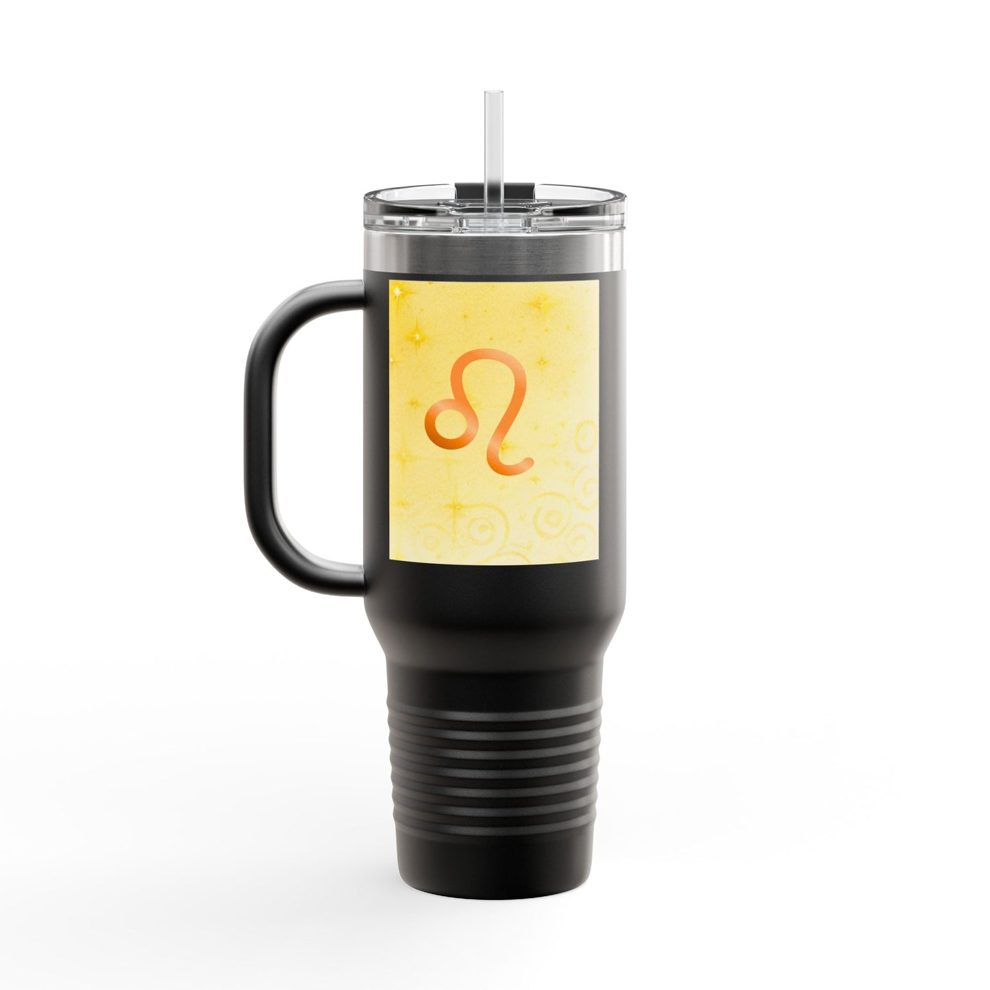 Vibrant Leo Lion Insulated Travel Mug - 40oz Tumblers for Adventurers