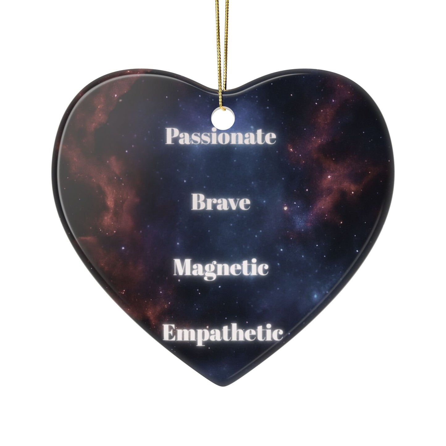 Scorpio Ceramic Ornaments - 2-Sided Astrological Charm for Personalized Holiday Decor