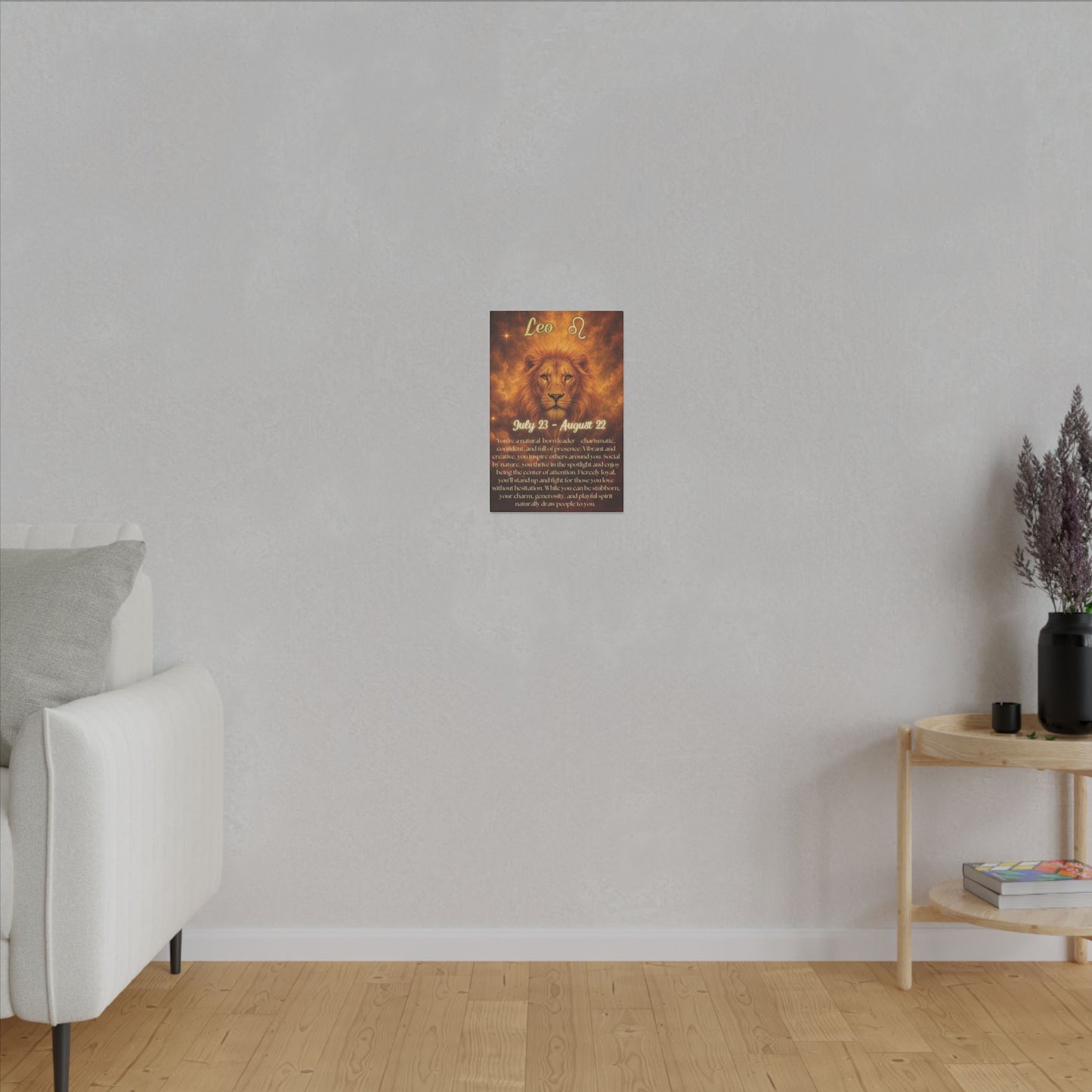 Leo Zodiac Canvas Print – Inspiring Wall Art for July-August Birthdays